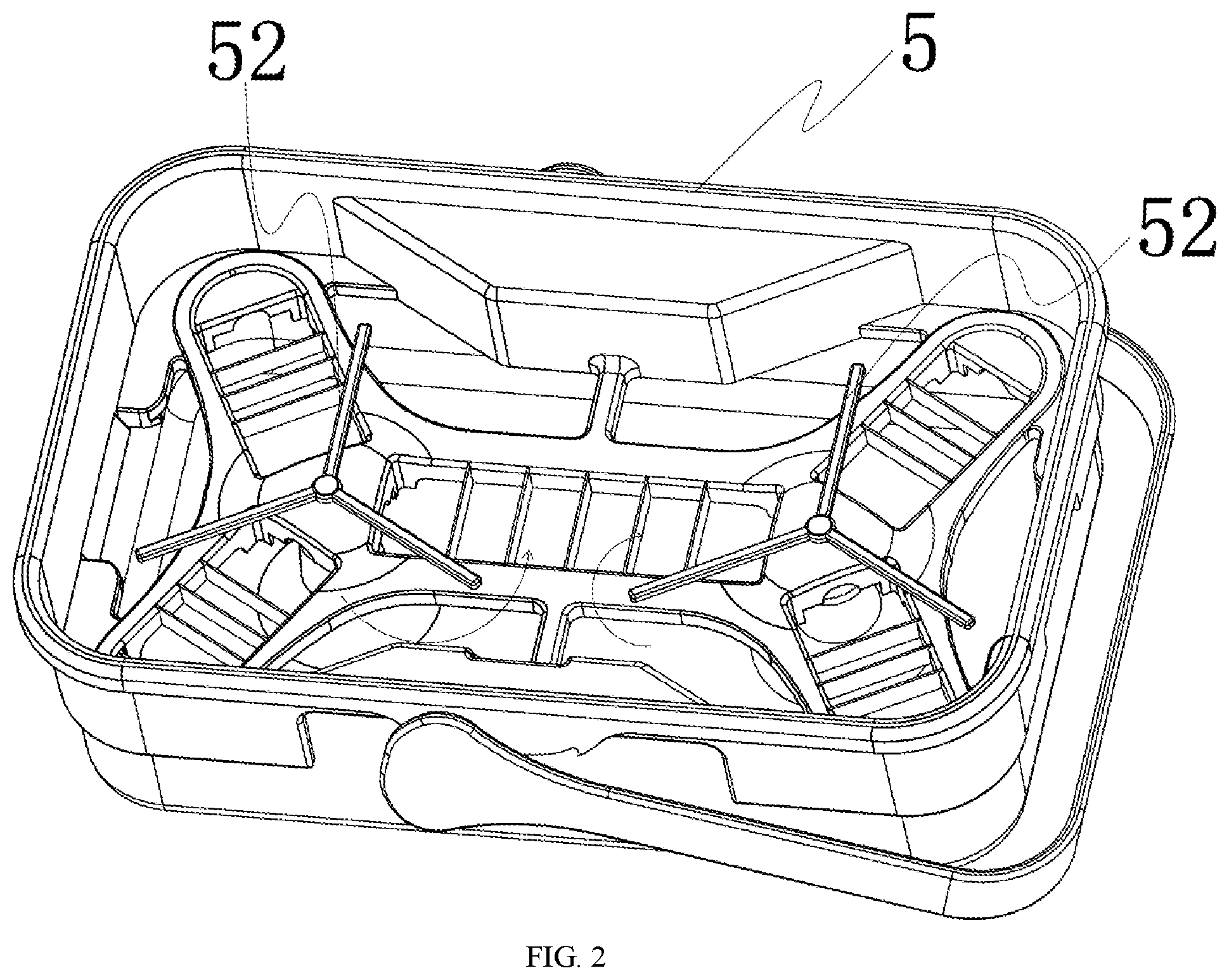 Patent US11779184 Figure 2 – Cleaning assembly