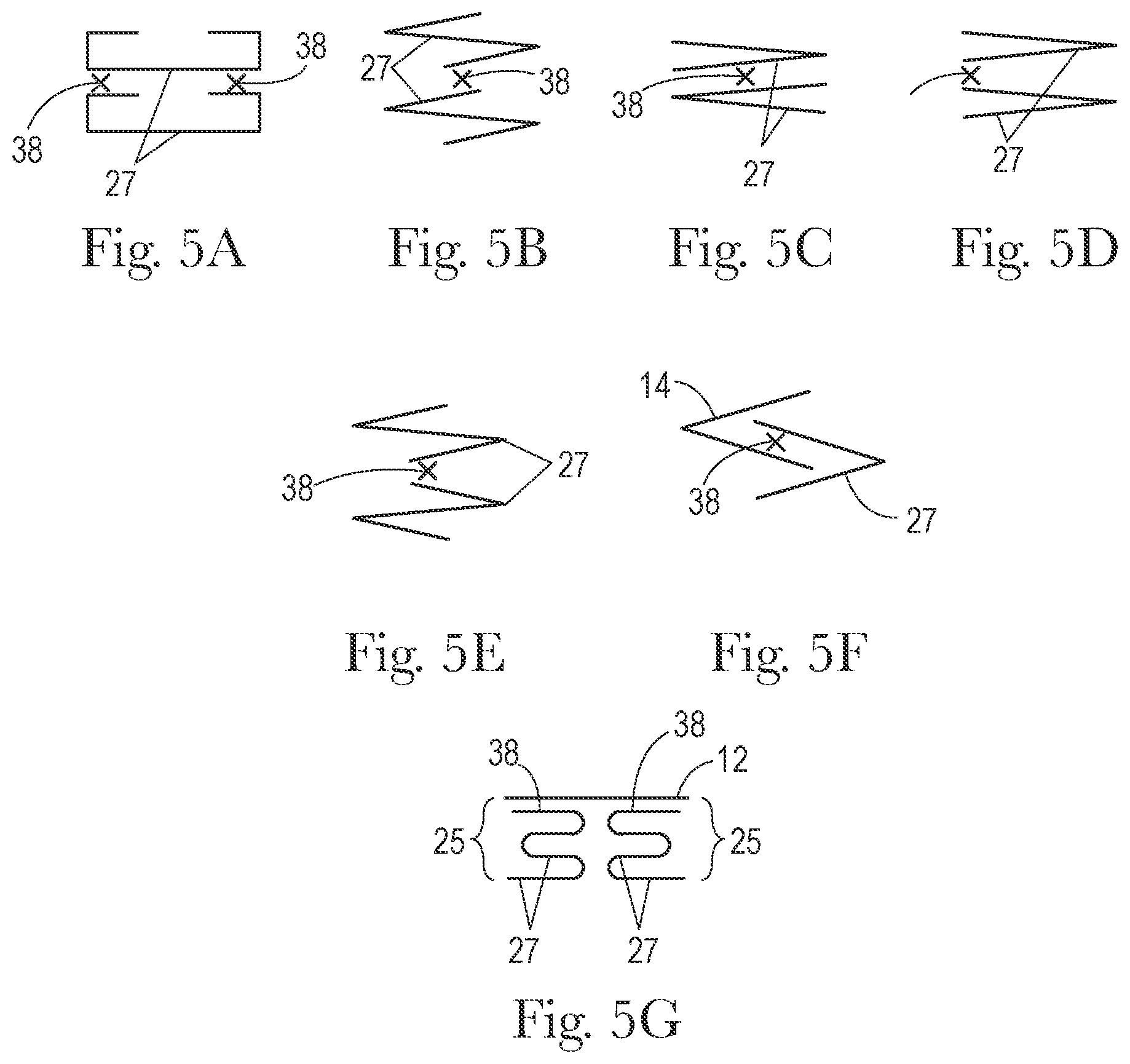 Patent US11779187 Figure 5 – Cleaning article having multi-layer gather strip element