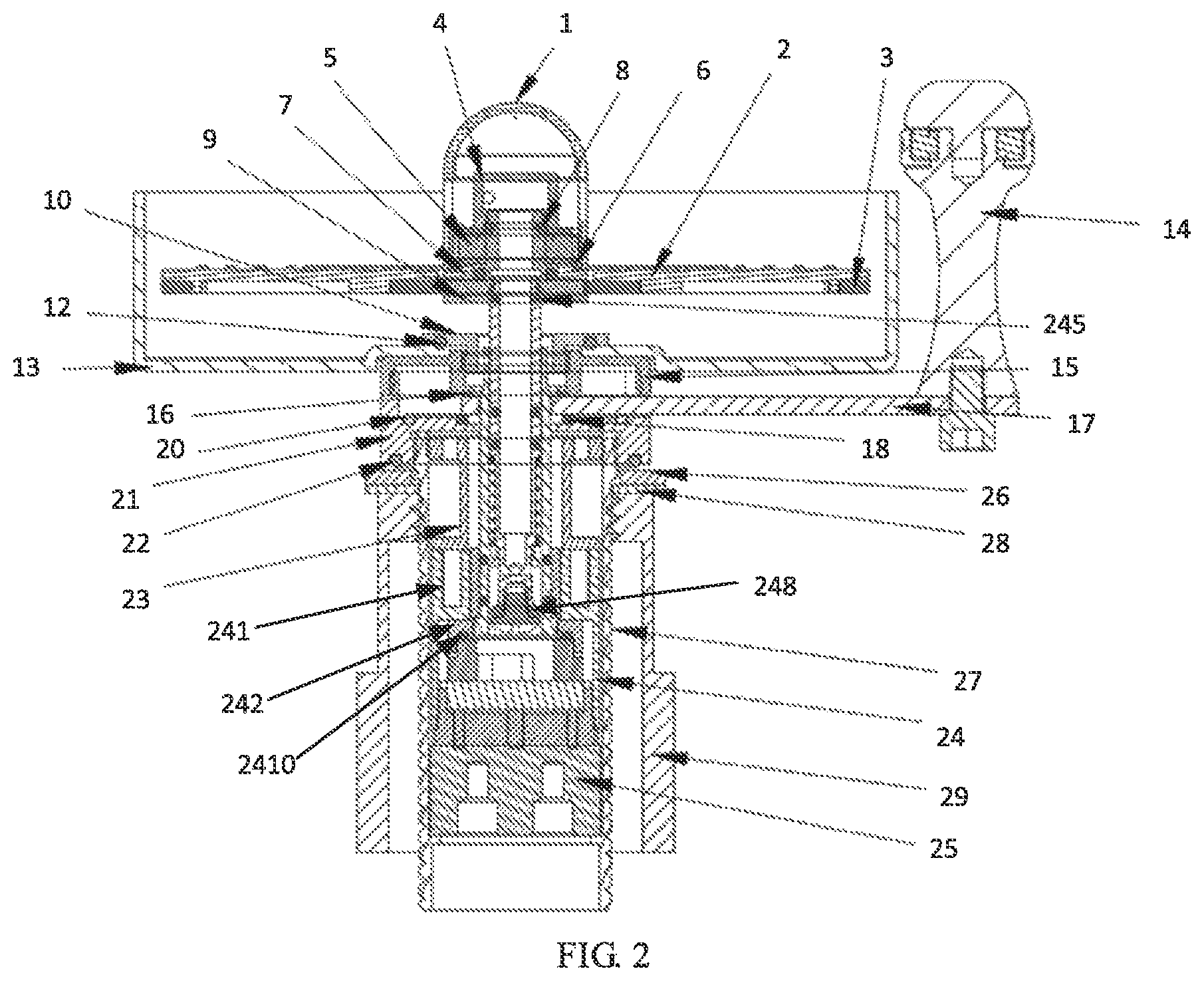Patent US11779188 Figure 2 – Glass washer with adjustable water temperature