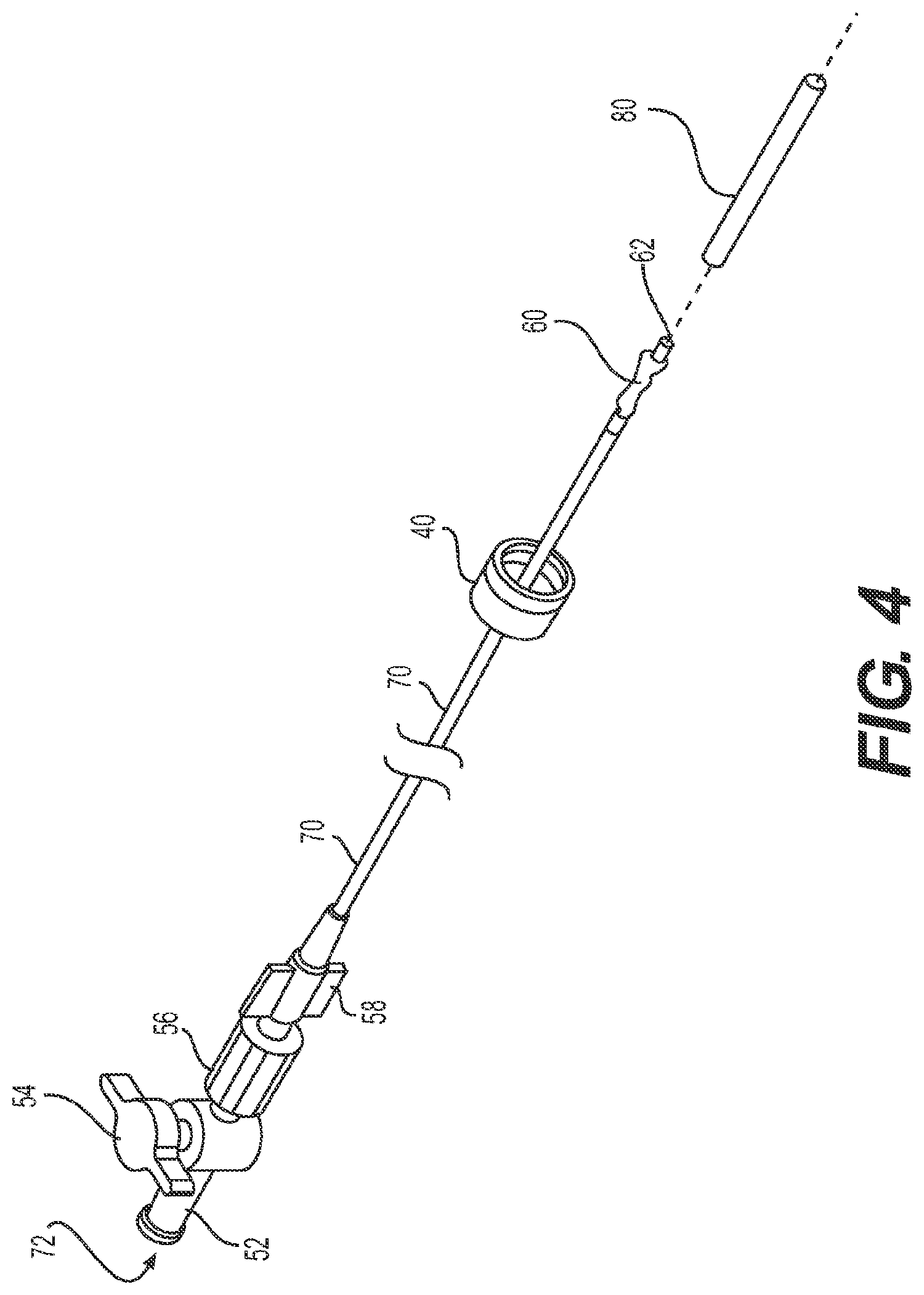 Patent US11779196 Figure 4 – Gastrointestinal endoscopy with attachable intestine pleating structures