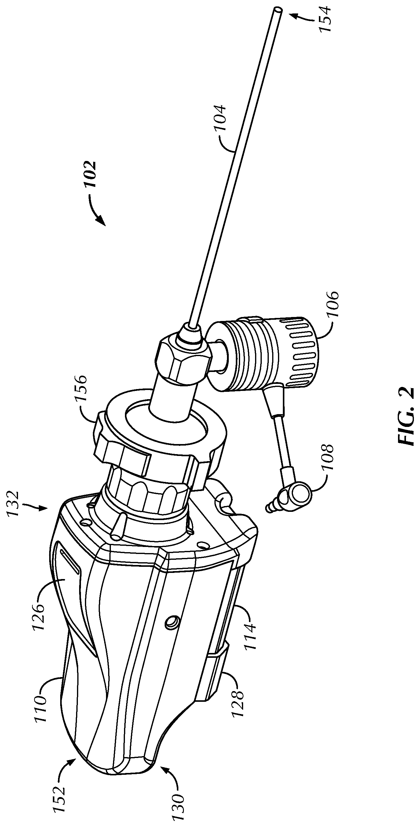Patent US11779199 Figure 2 – Wireless endoscope