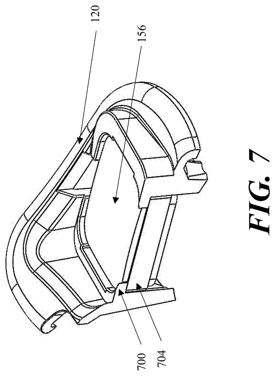 Patent US11779204 Figure 8 – Interchangeable lens mechanism for a head-worn display system and method of assembling the lens mechanism