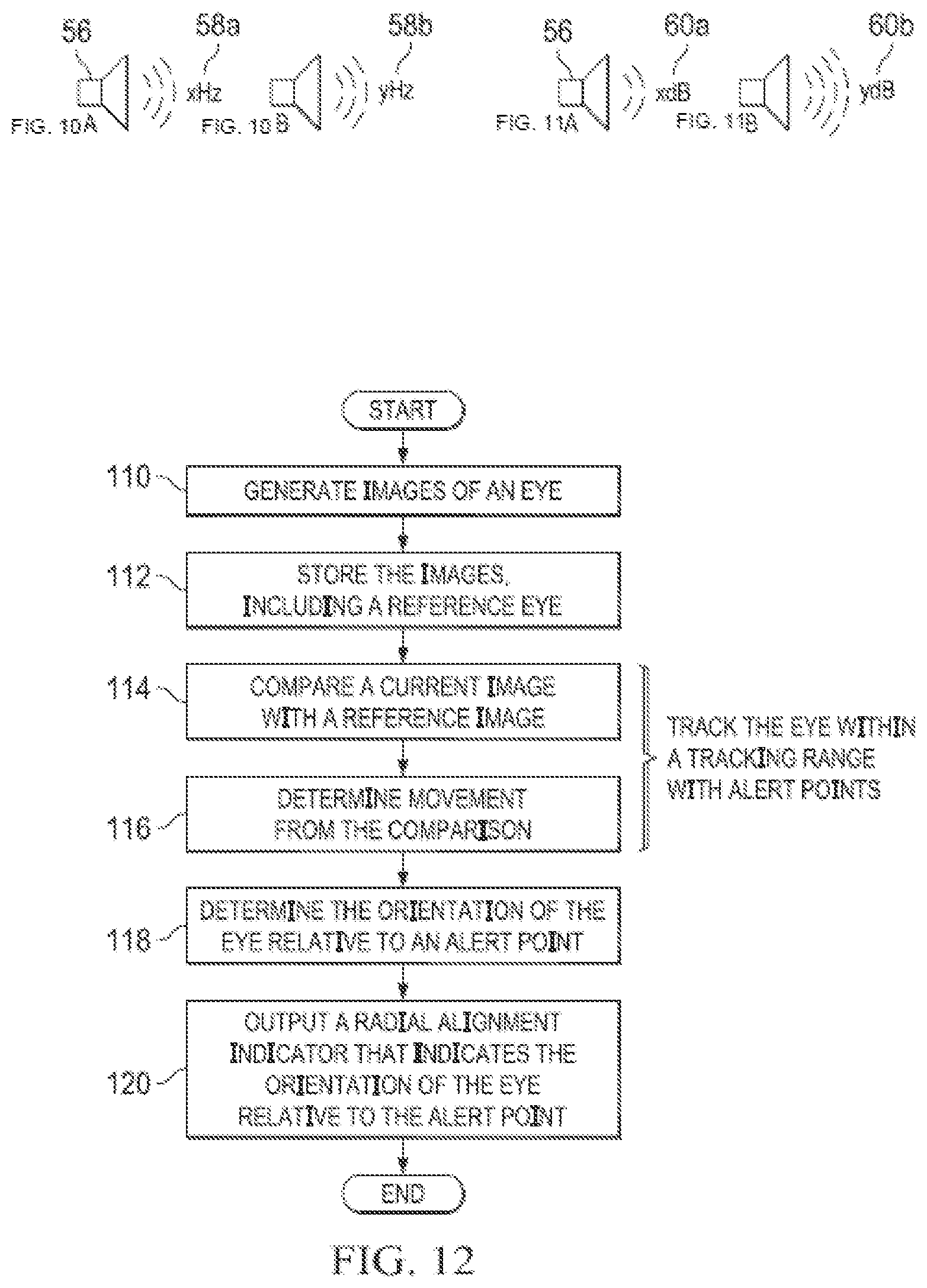 Patent US11779208 Figure 5 – Tracking movement of an eye within a tracking range