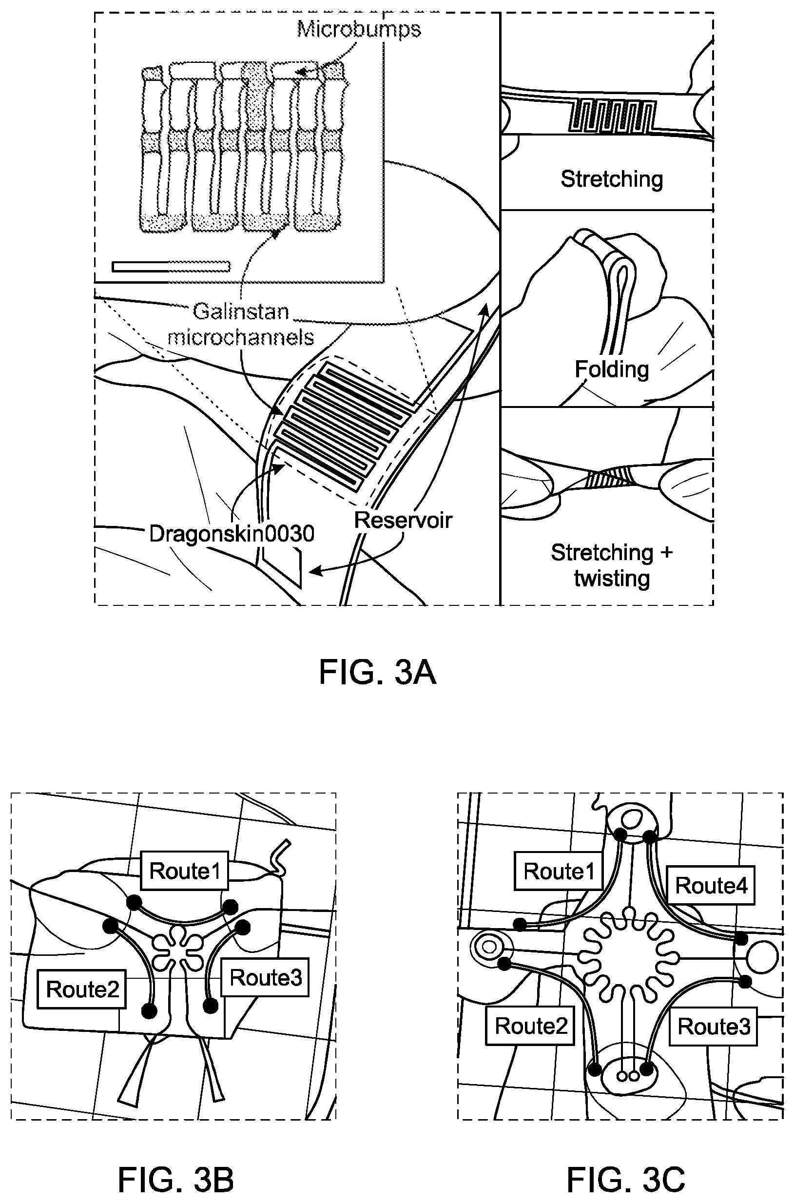 Patent US11779232 Figure 3 – Flexible pressure sensor using multi-material 3D-printed microchannel mold and method for manufacturing the same