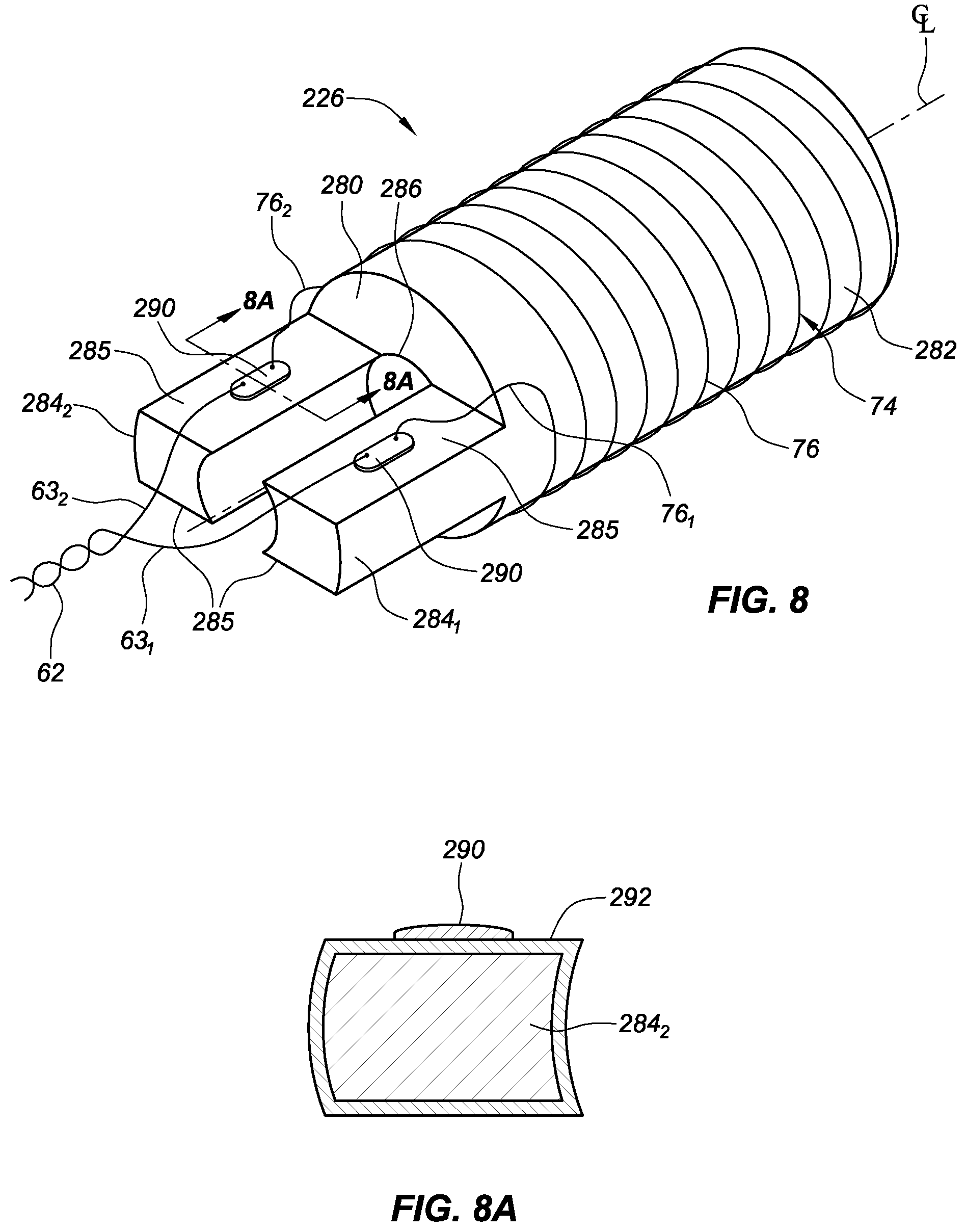 Patent US11779239 Figure 7 – Core designs for miniature inductive coil sensors