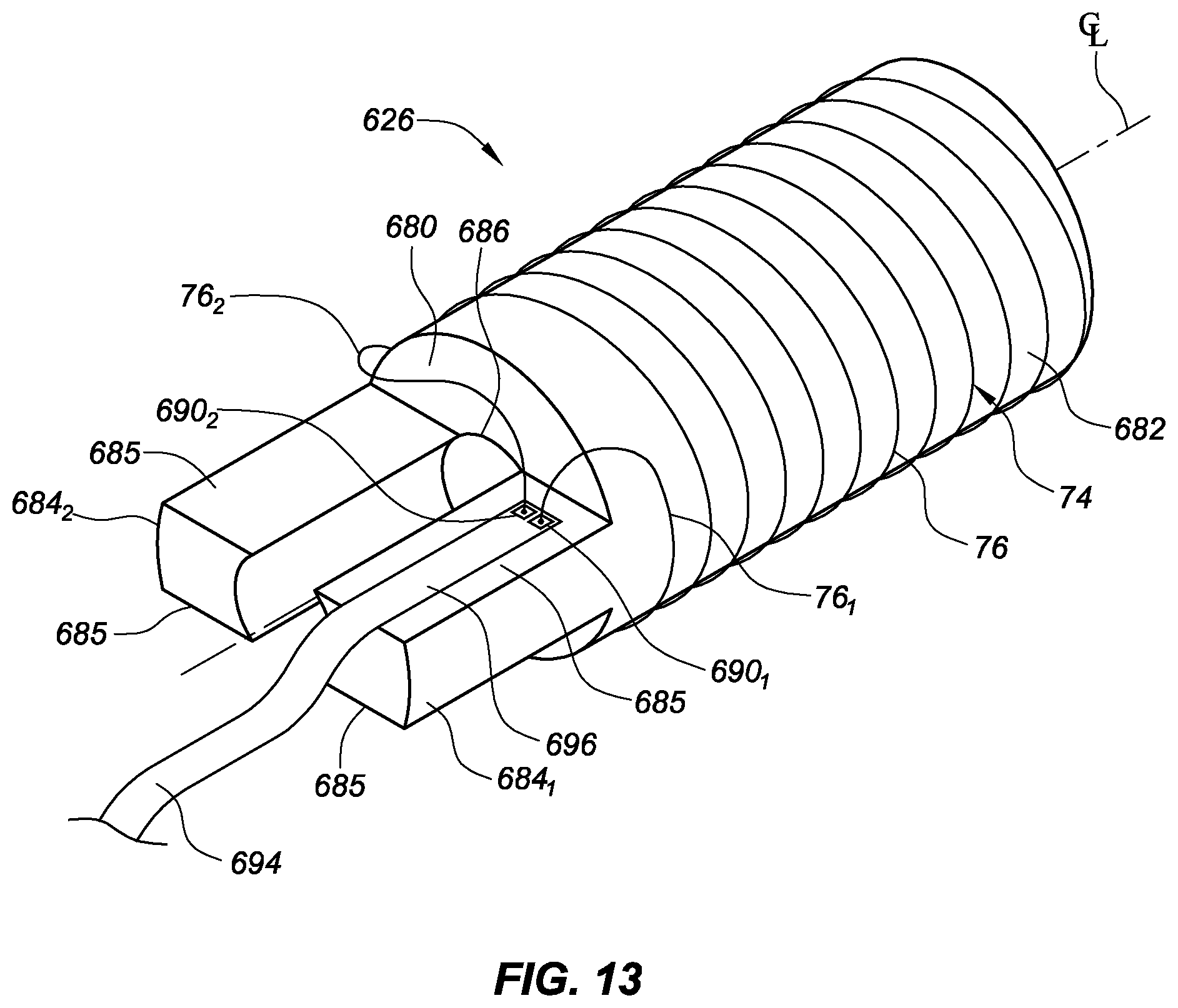 Patent US11779239 Figure 12 – Core designs for miniature inductive coil sensors