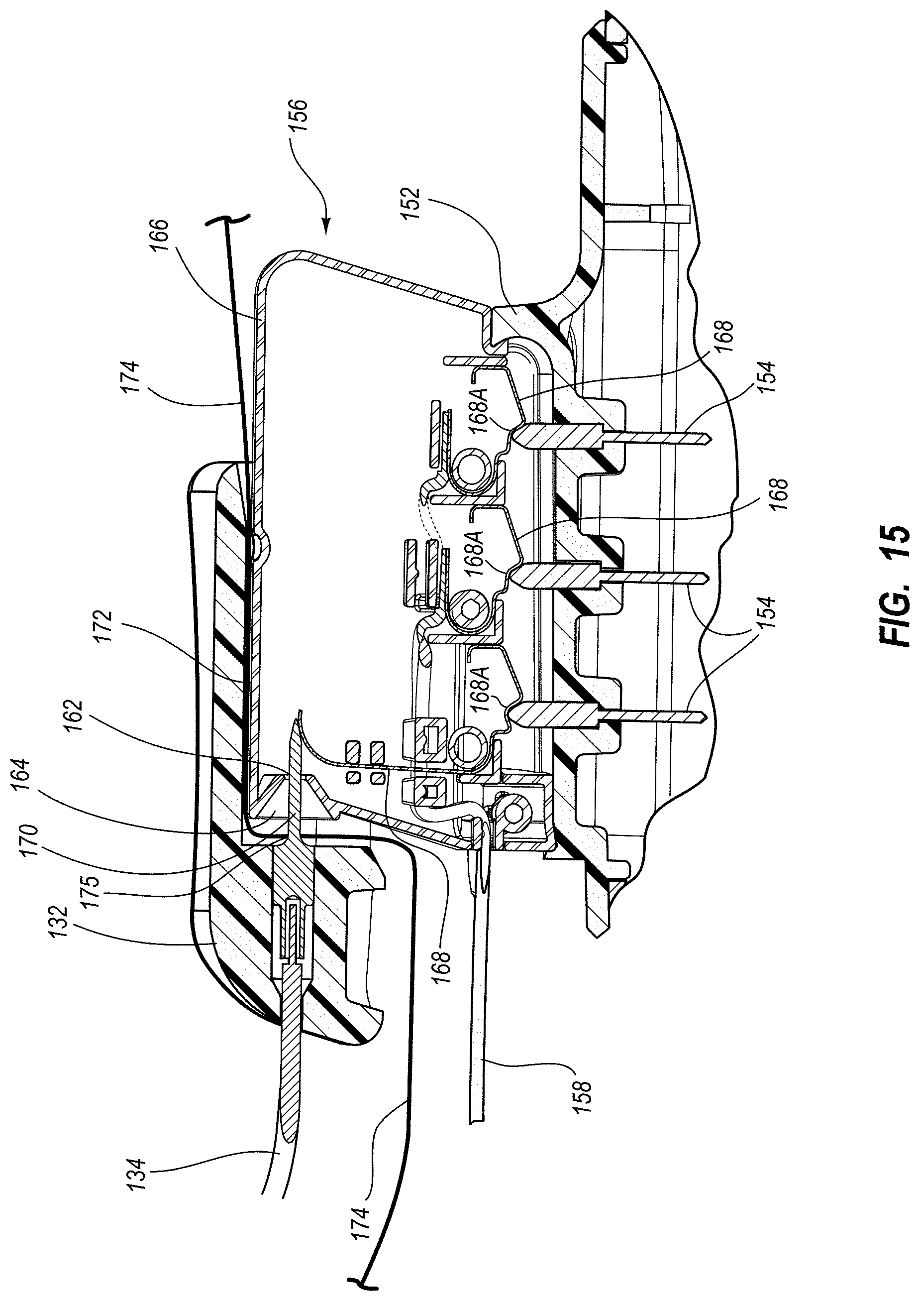 Patent US11779240 Figure 16 – Systems and methods for breaching a sterile field for intravascular placement of a catheter