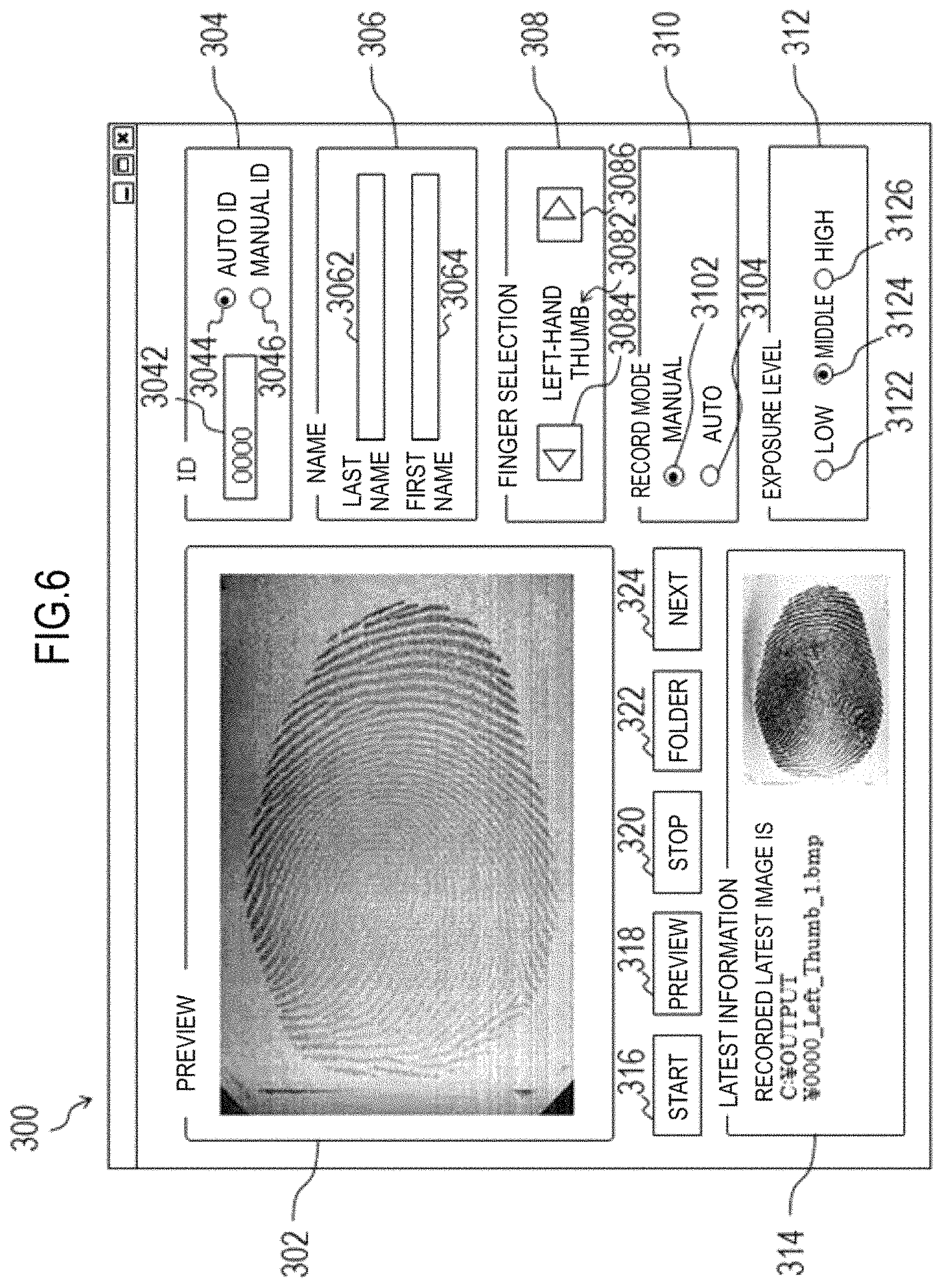 Patent US11779245 Figure 6 – Fingerprint capture system, fingerprint capture device, image processing apparatus, fingerprint capture method, and storage medium
