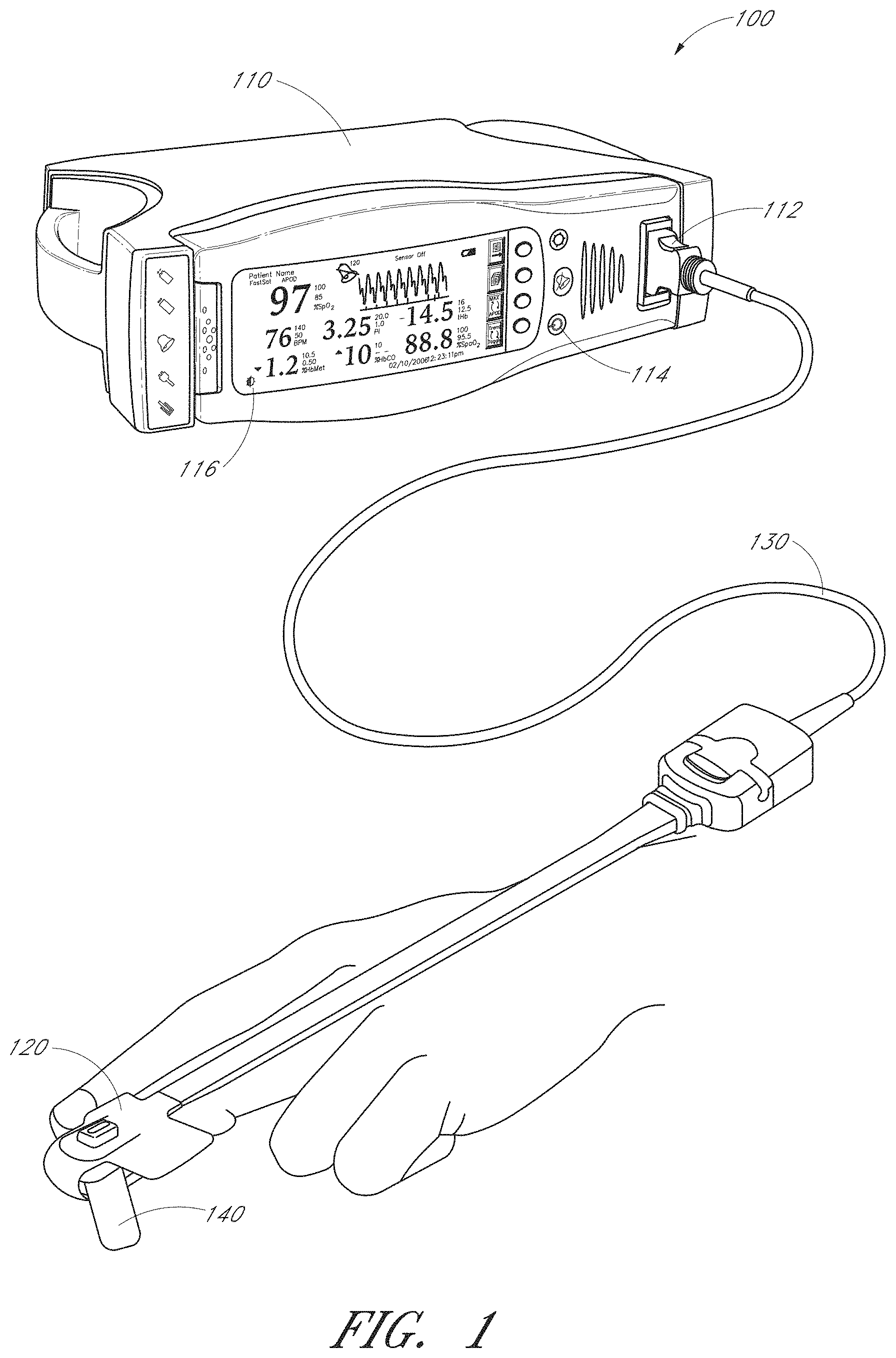 Patent US11779247 Figure 1 – Non-invasive physiological sensor cover