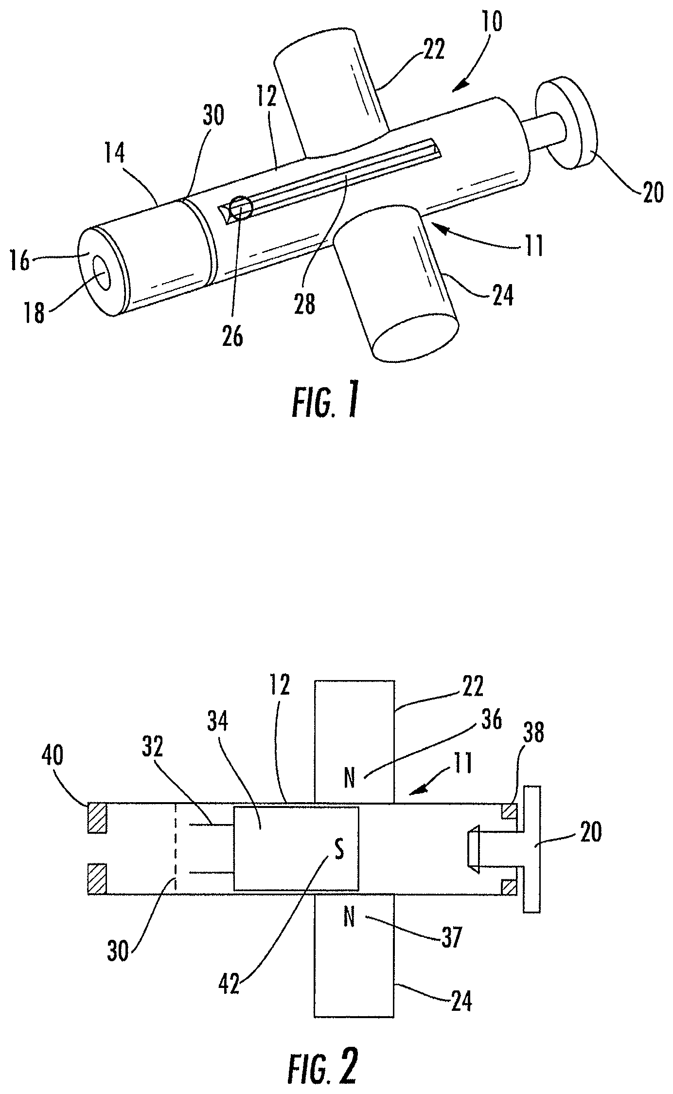Patent US11779249 Figure 1 – Magnetic lancet device