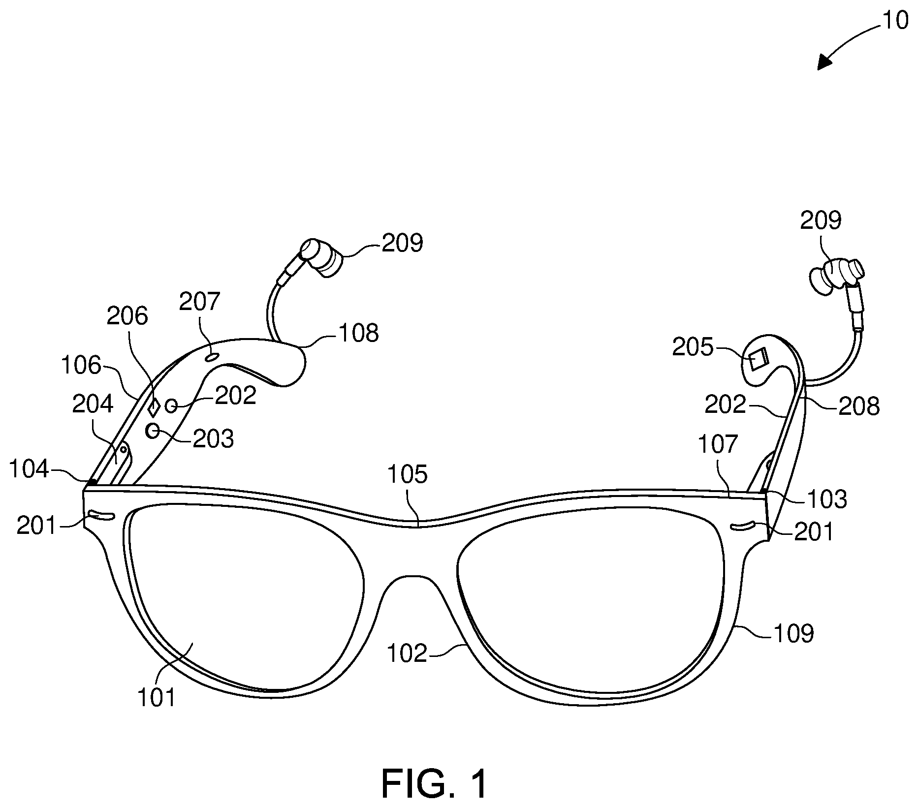 Patent US11779275 Figure 1 – Multi-sensory, assistive wearable technology, and method of providing sensory relief using same