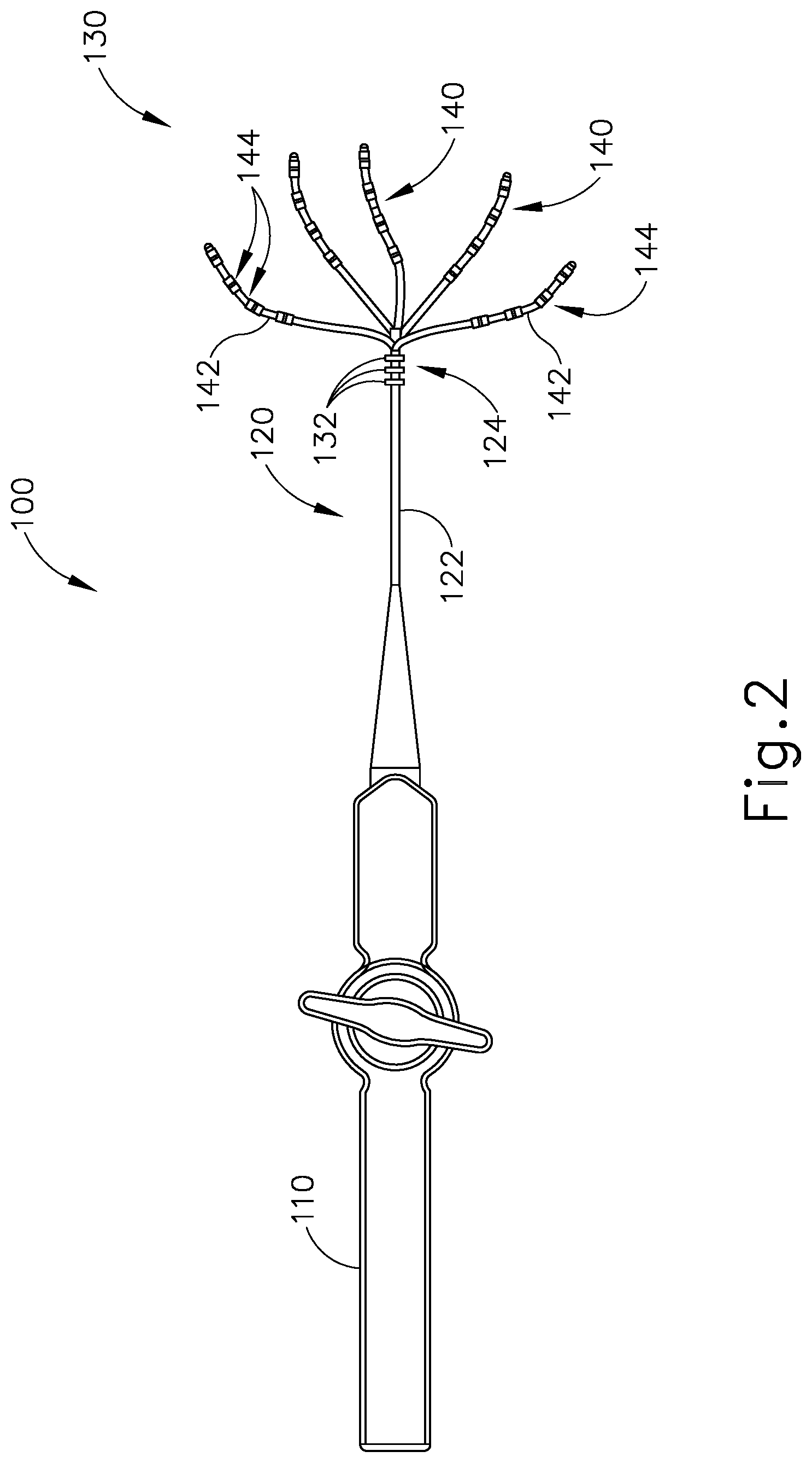 Patent US11779280 Figure 2 – Reference wires to remove noise and artifacts in cardiac mapping catheter
