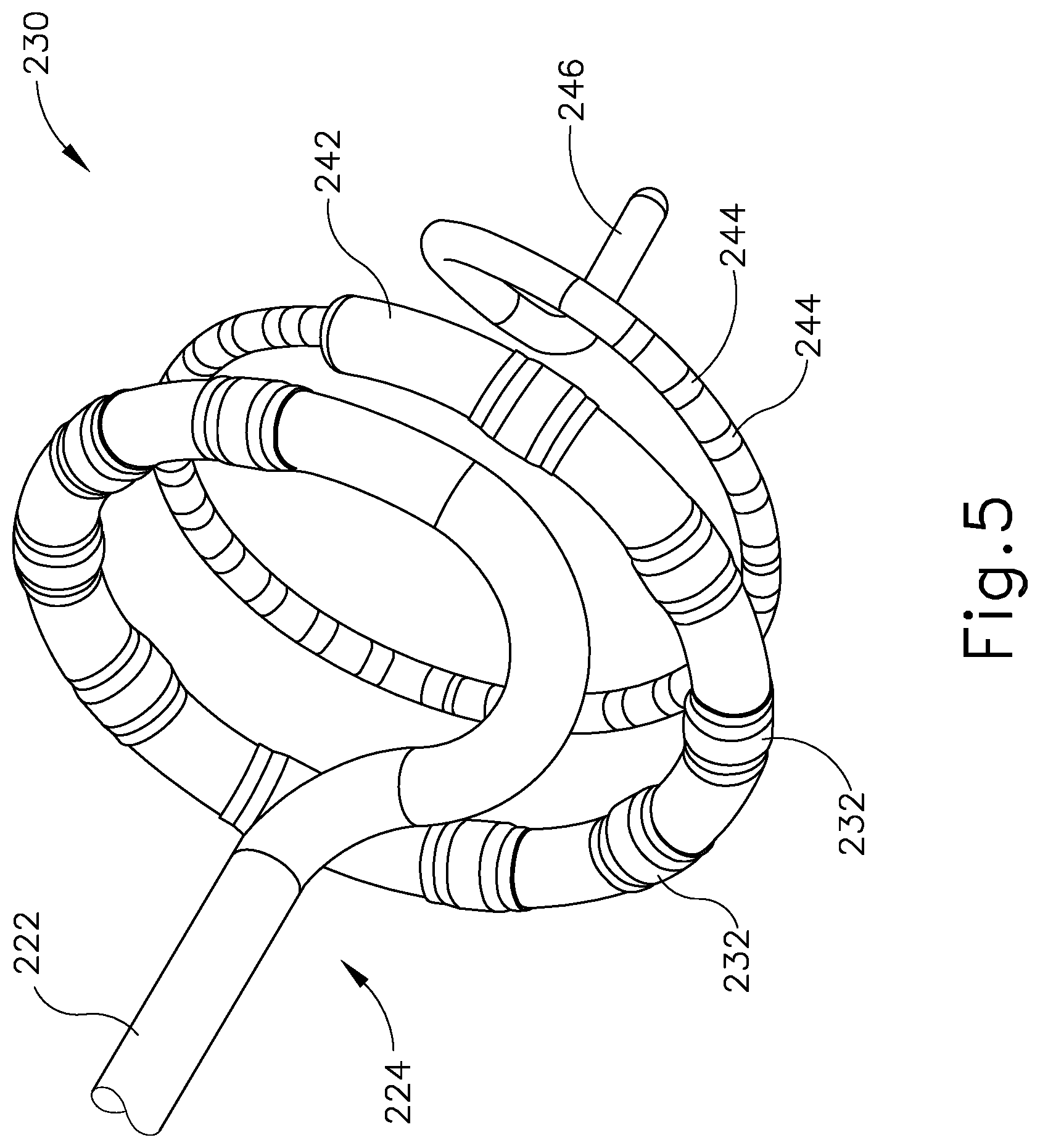 Patent US11779280 Figure 5 – Reference wires to remove noise and artifacts in cardiac mapping catheter