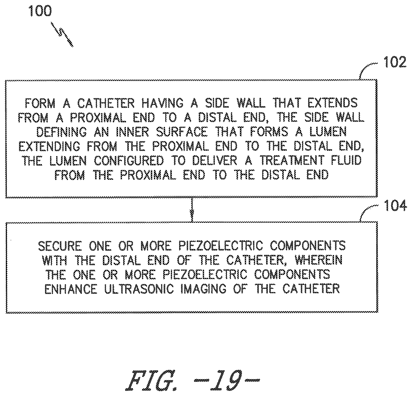 Patent US11779306 Figure 7 – Ultrasonic catheter assembly