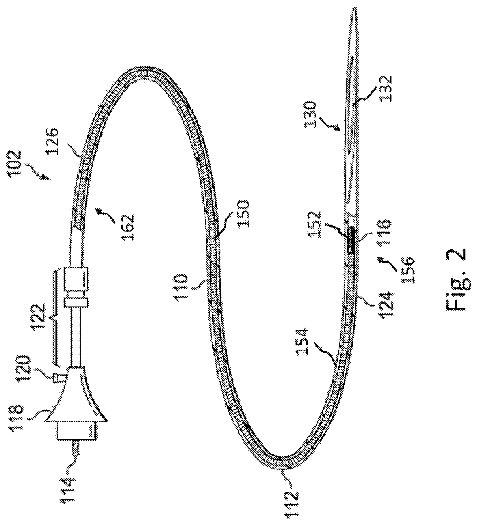 Patent US11779307 Figure 2 – Intravascular device with captively-held filling