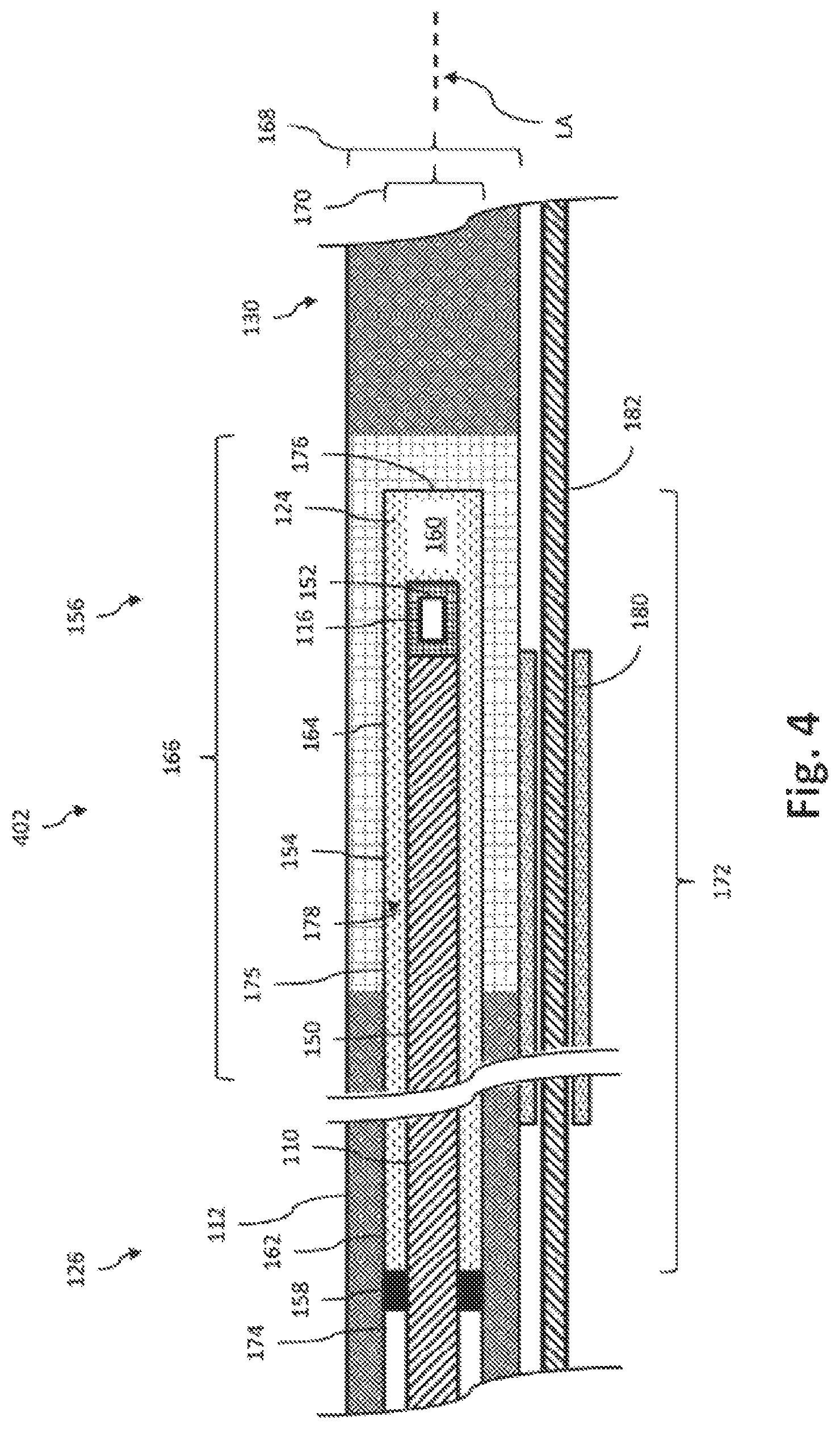 Patent US11779307 Figure 4 – Intravascular device with captively-held filling