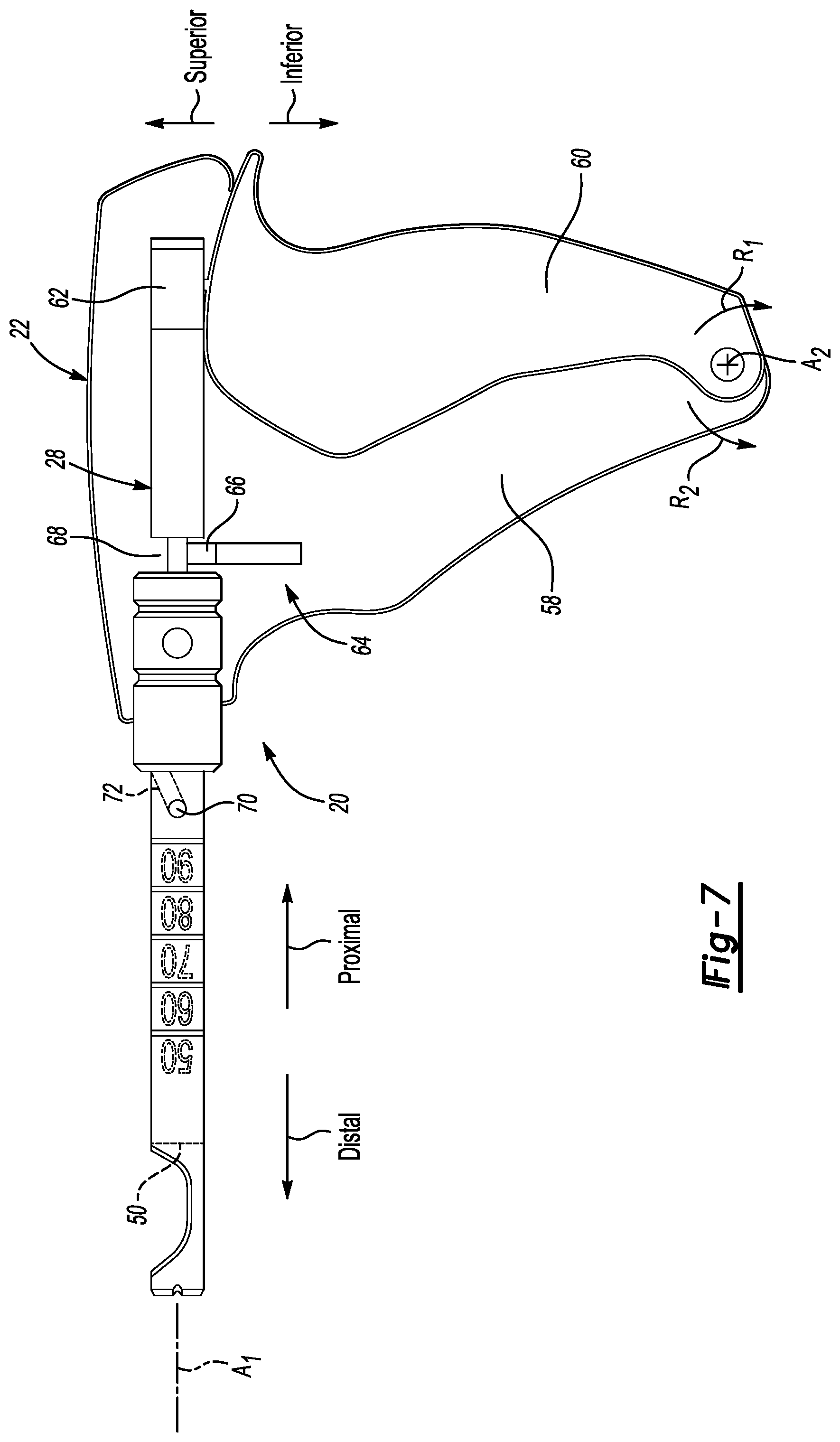 Patent US11779317 Figure 4 – Surgical device configured to strip and cut tendon