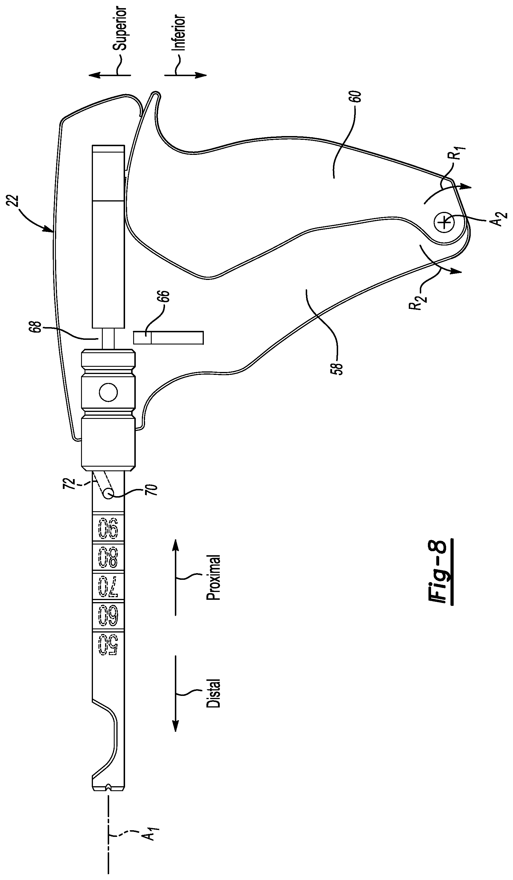 Patent US11779317 Figure 5 – Surgical device configured to strip and cut tendon