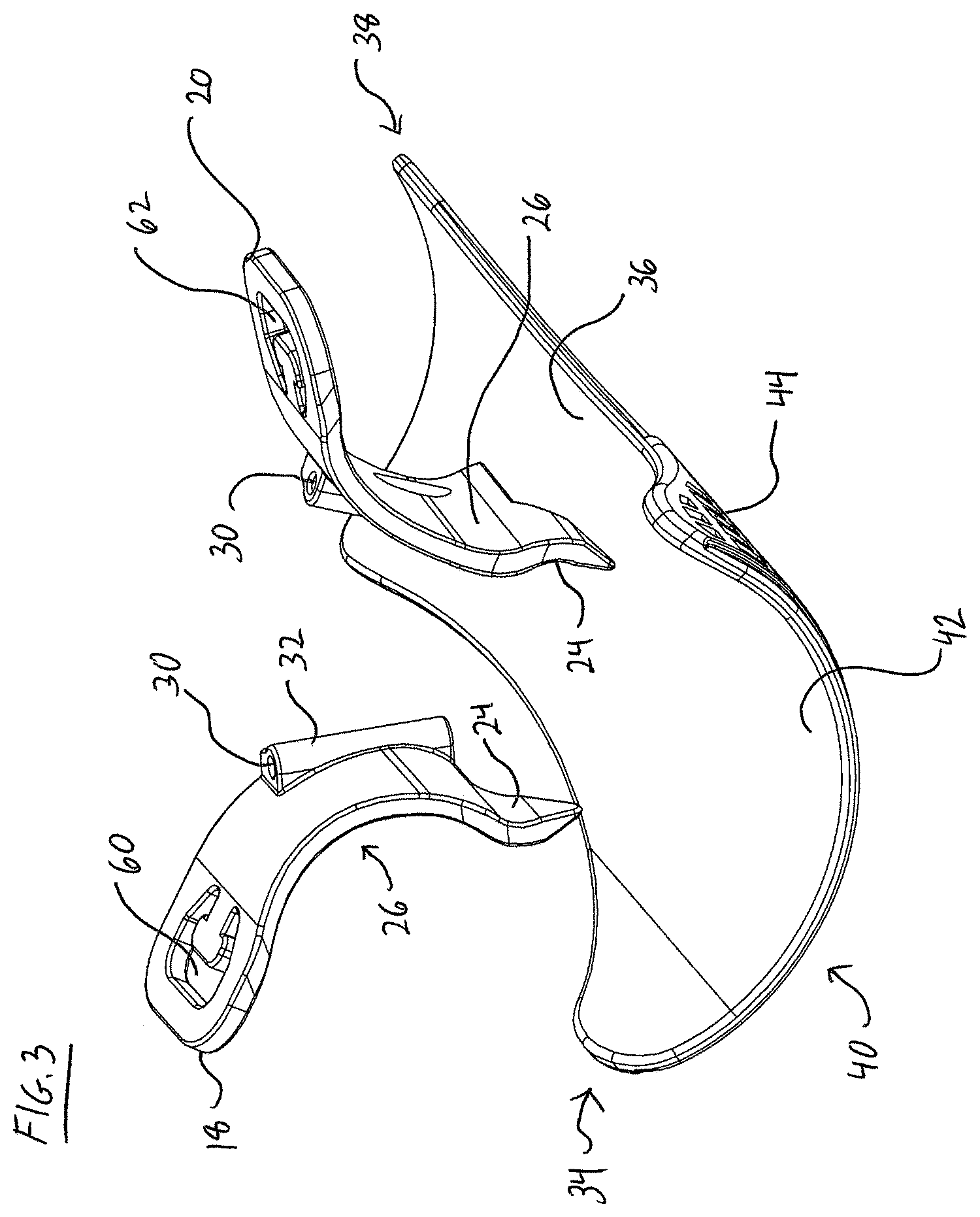 Patent US11779323 Figure 3 – Single use radiolucent stabilizing retractor system