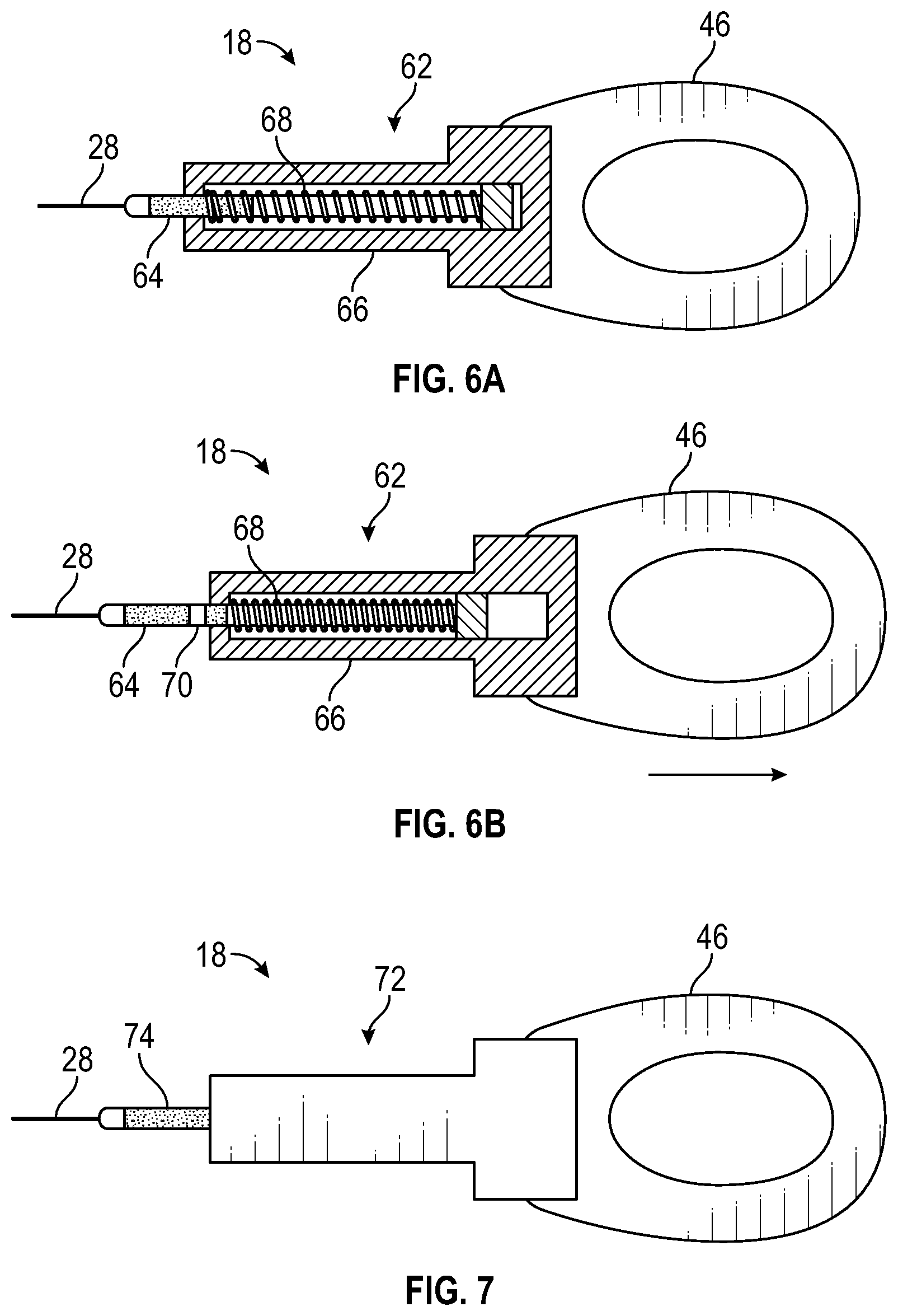Patent US11779325 Figure 7 – Knot delivery device