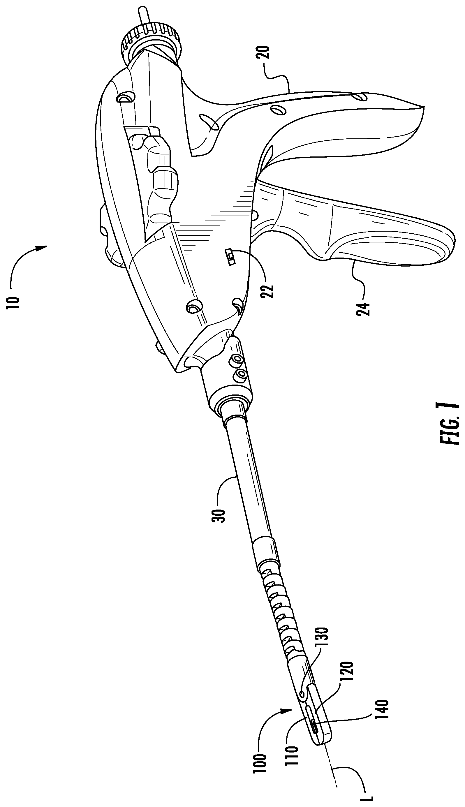 Patent US11779326 Figure 1 – Stitching device with long needle