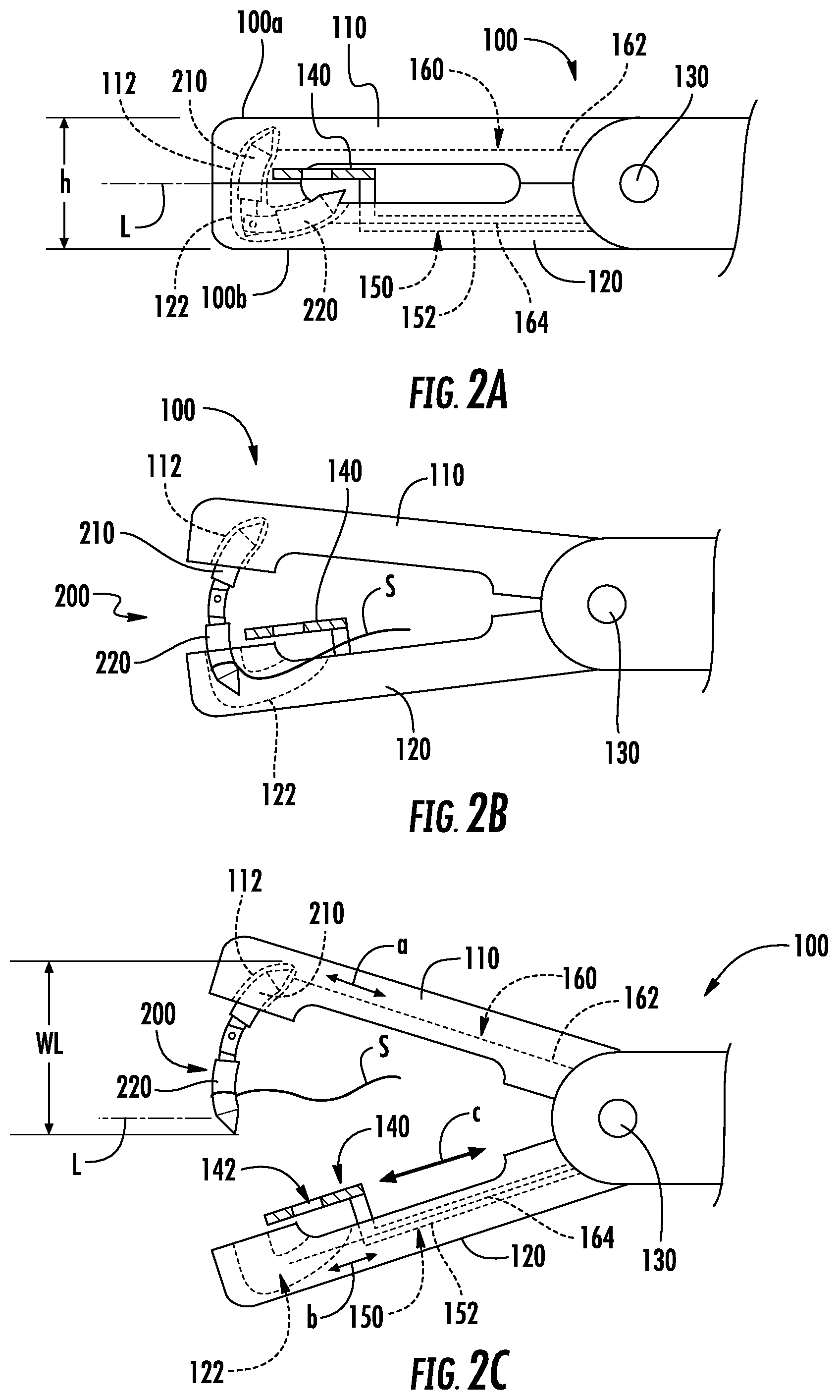 Patent US11779326 Figure 2 – Stitching device with long needle