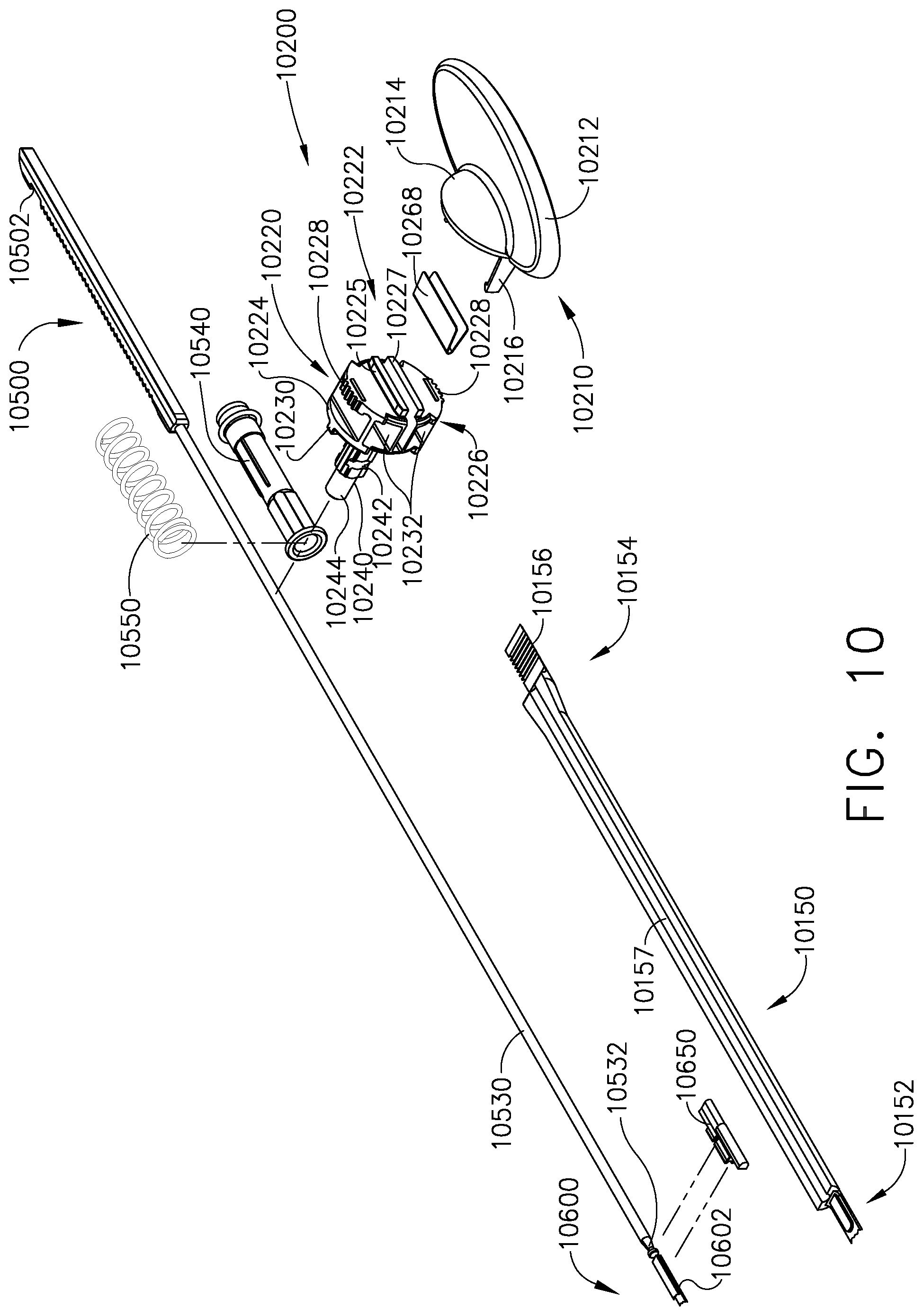 Patent US11779327 Figure 9 – Surgical stapling system including a push bar