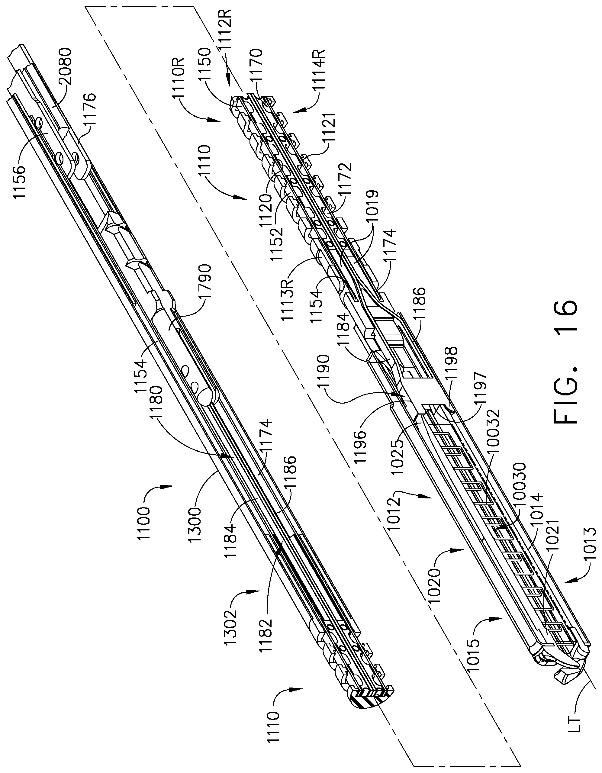 Patent US11779327 Figure 15 – Surgical stapling system including a push bar