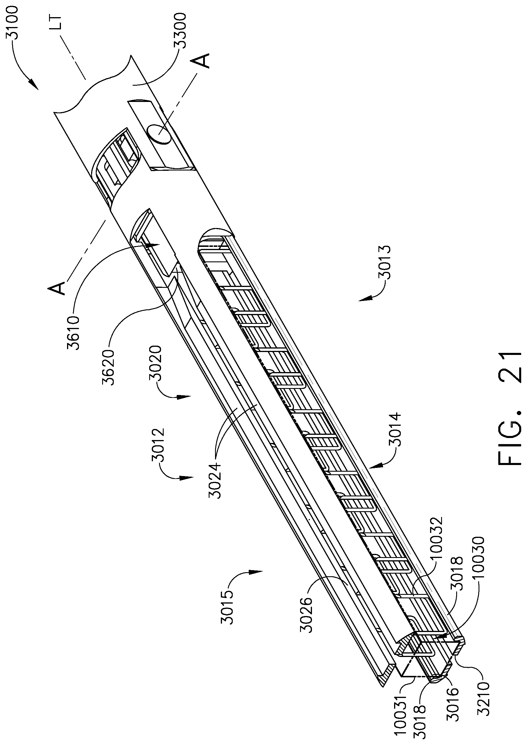 Patent US11779327 Figure 20 – Surgical stapling system including a push bar
