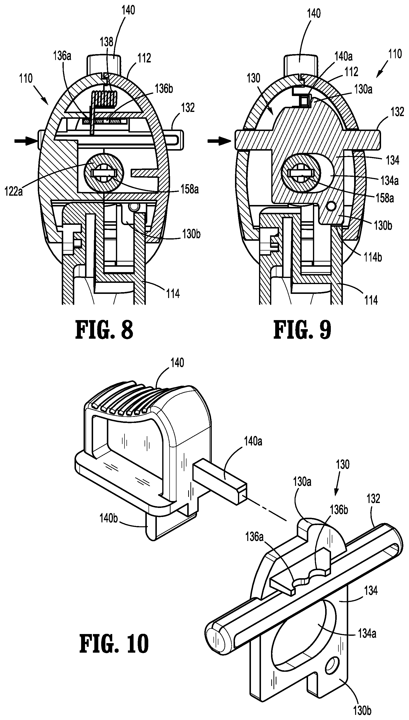 Patent US11779328 Figure 7 – Shipping wedge for end effector installation onto surgical devices