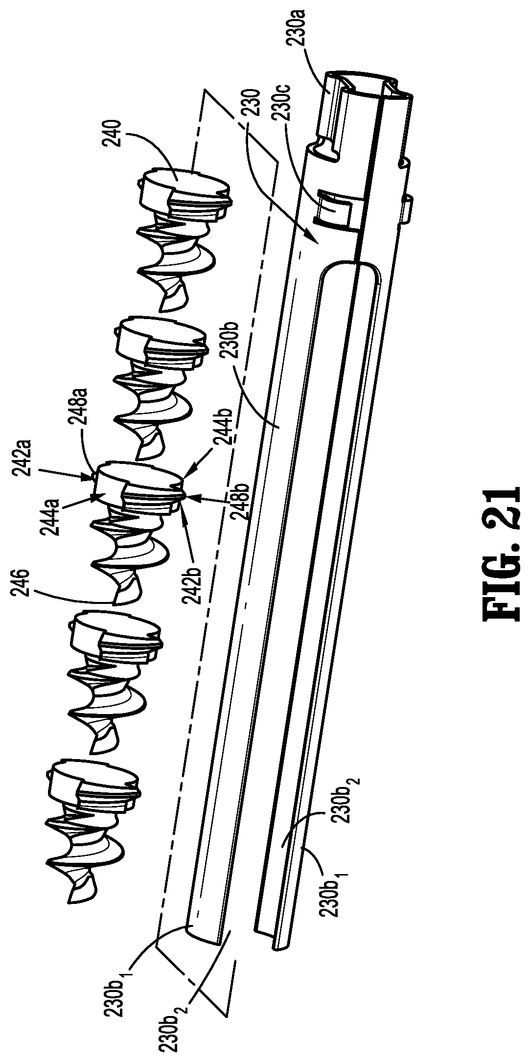 Patent US11779328 Figure 14 – Shipping wedge for end effector installation onto surgical devices