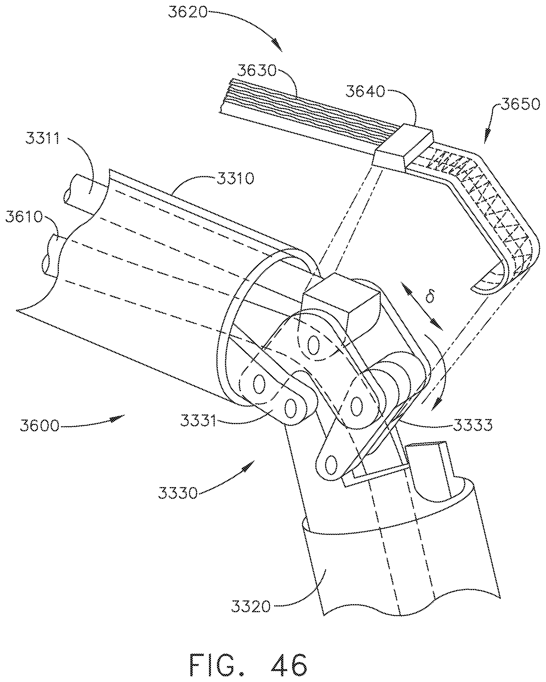Patent US11779329 Figure 19 – Surgical instrument comprising a flex circuit including a sensor system