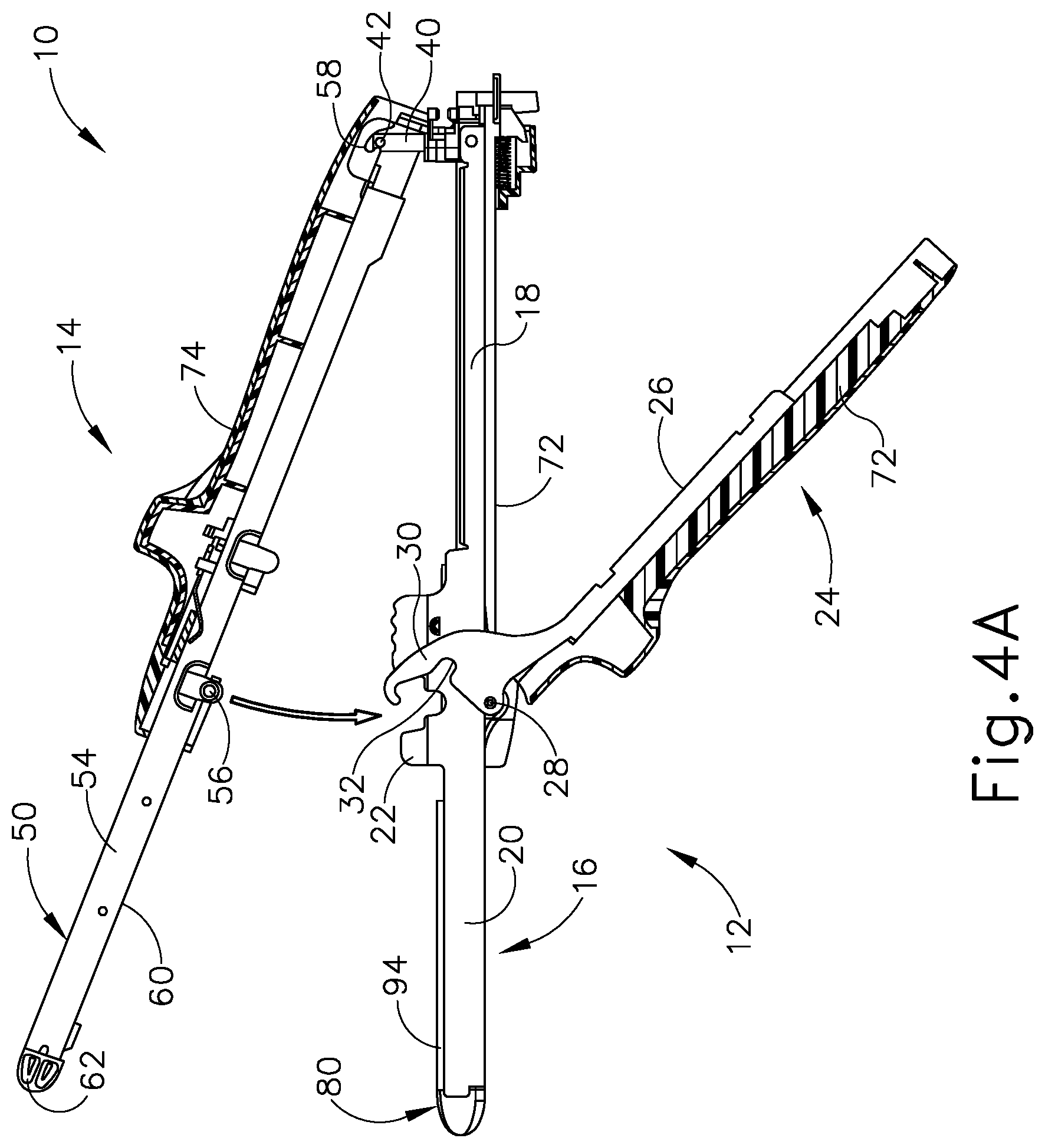 Patent US11779331 Figure 4 – Closure assembly for linear surgical stapler