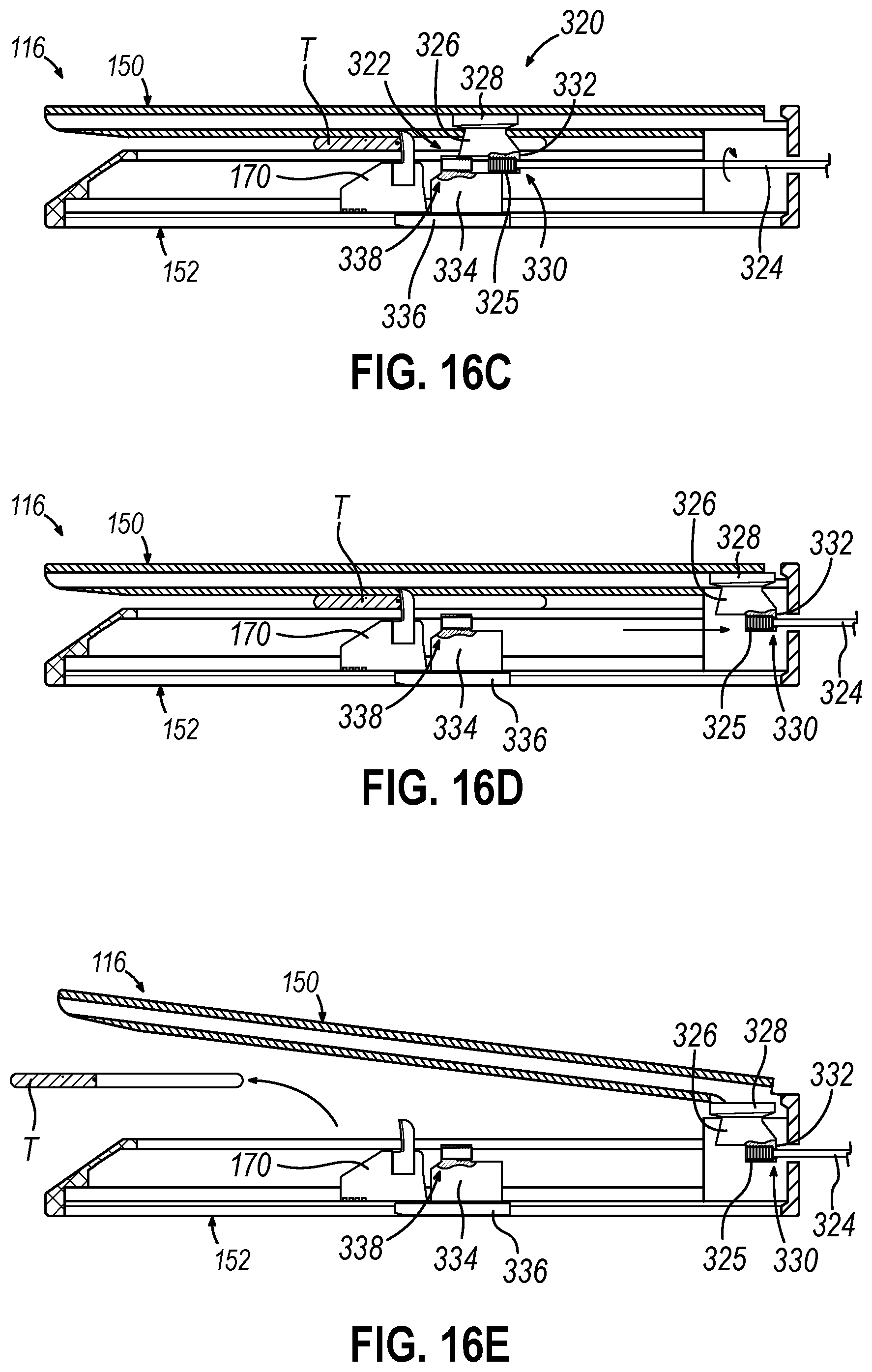 Patent US11779332 Figure 15 – Powered surgical stapler having independently operable closure and firing systems