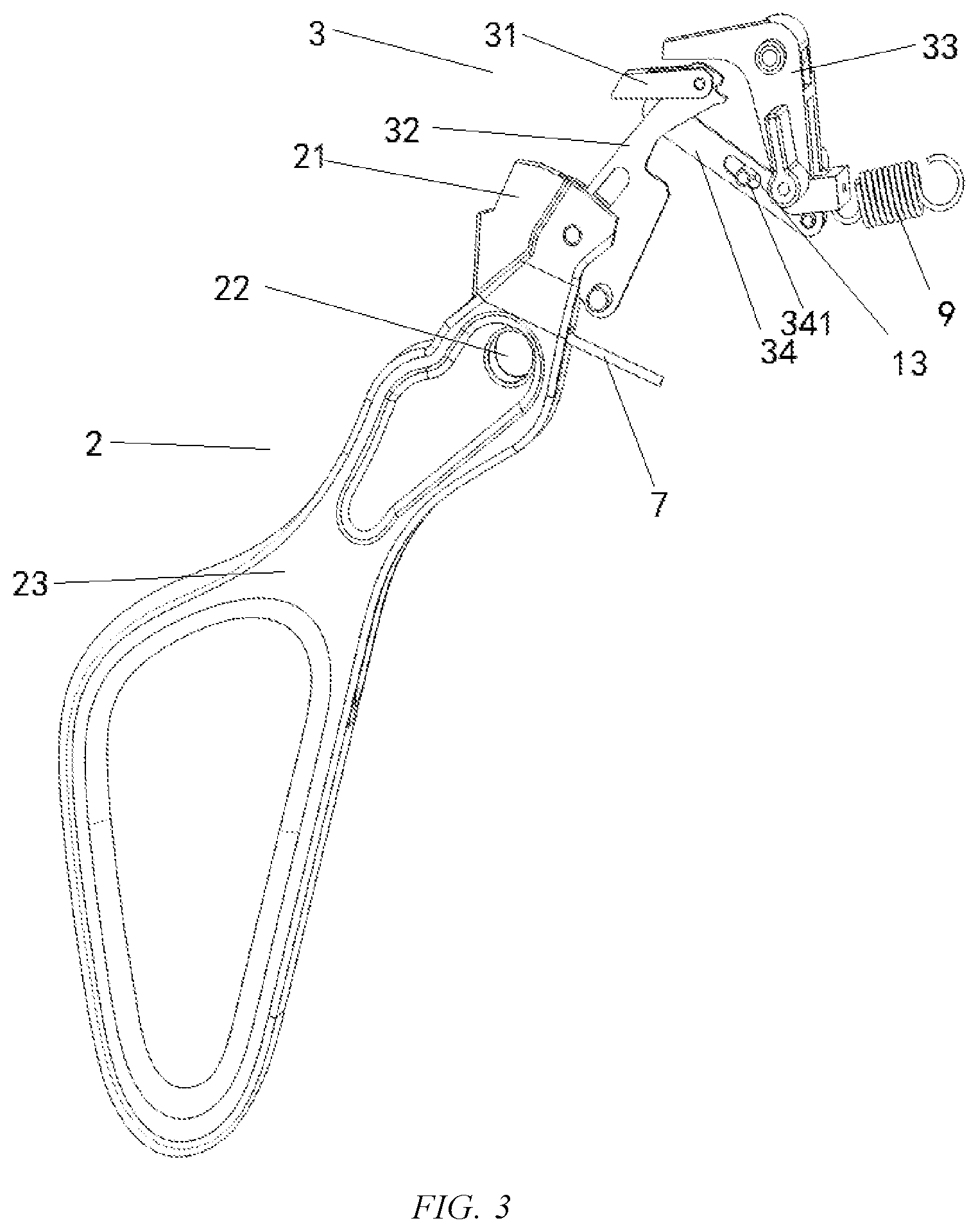 Patent US11779333 Figure 2 – Driving switching mechanism for stapling instrument and stapling instrument