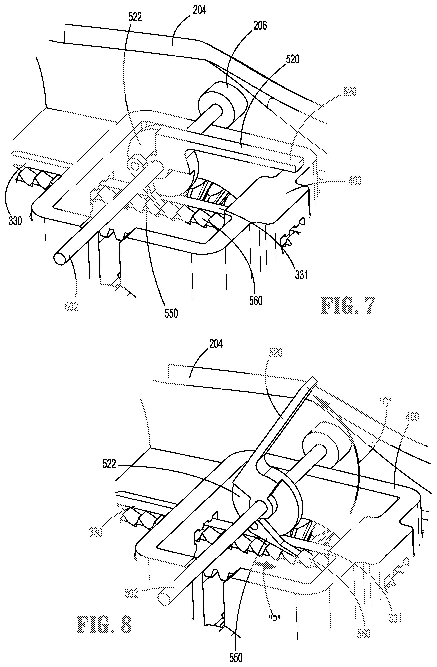 Patent US11779334 Figure 7 – Surgical stapling device including a manual retraction assembly