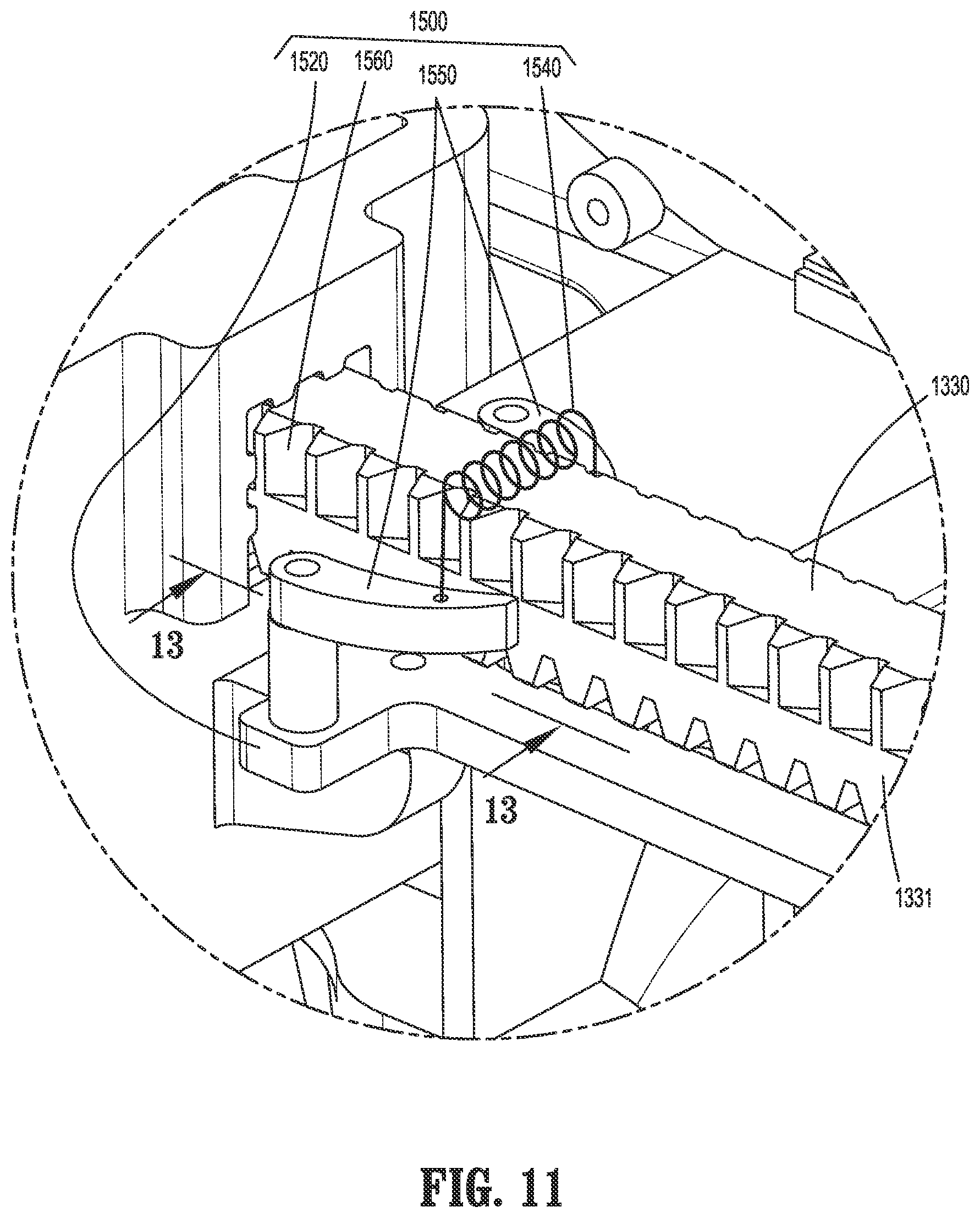 Patent US11779334 Figure 10 – Surgical stapling device including a manual retraction assembly