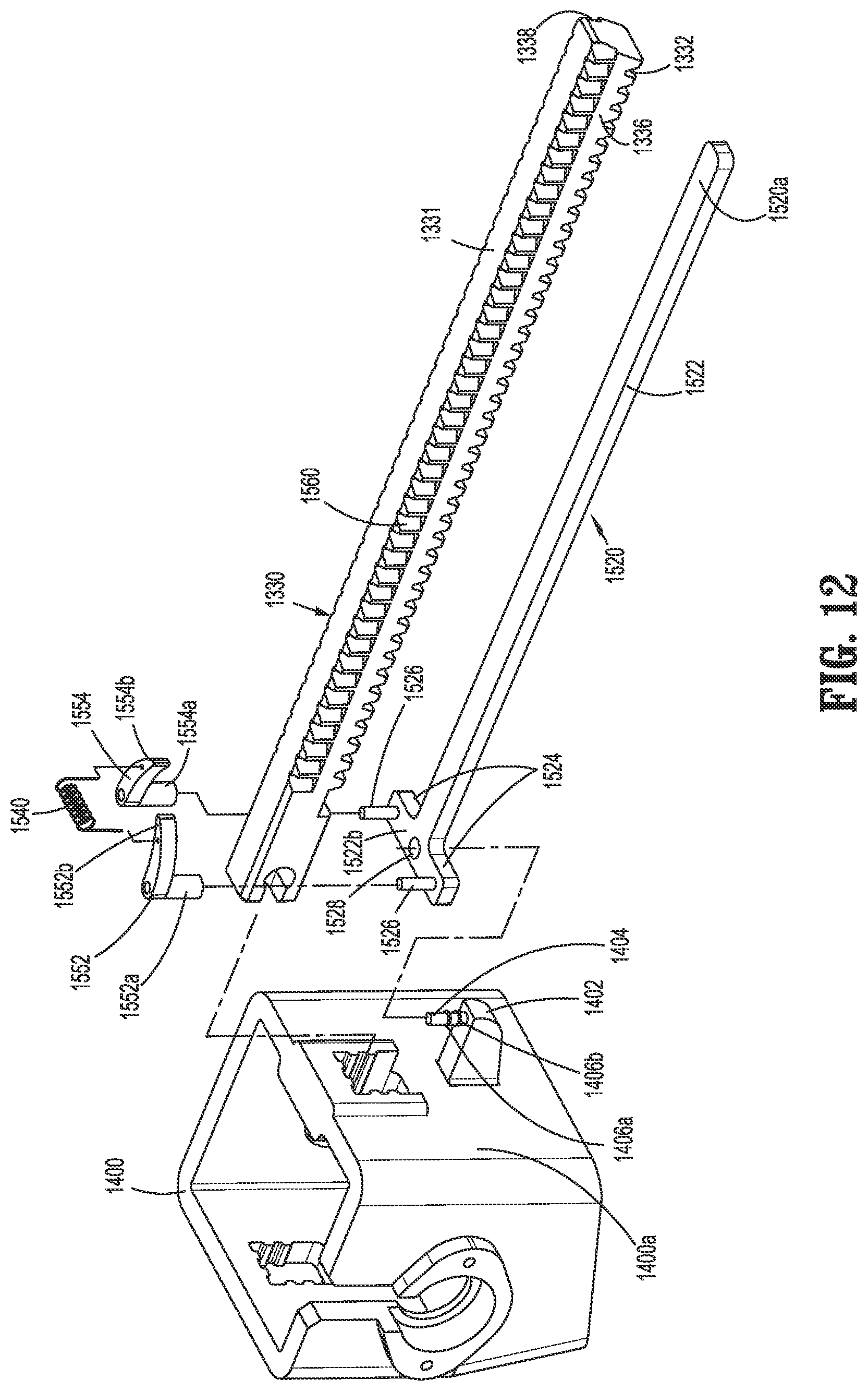 Patent US11779334 Figure 11 – Surgical stapling device including a manual retraction assembly