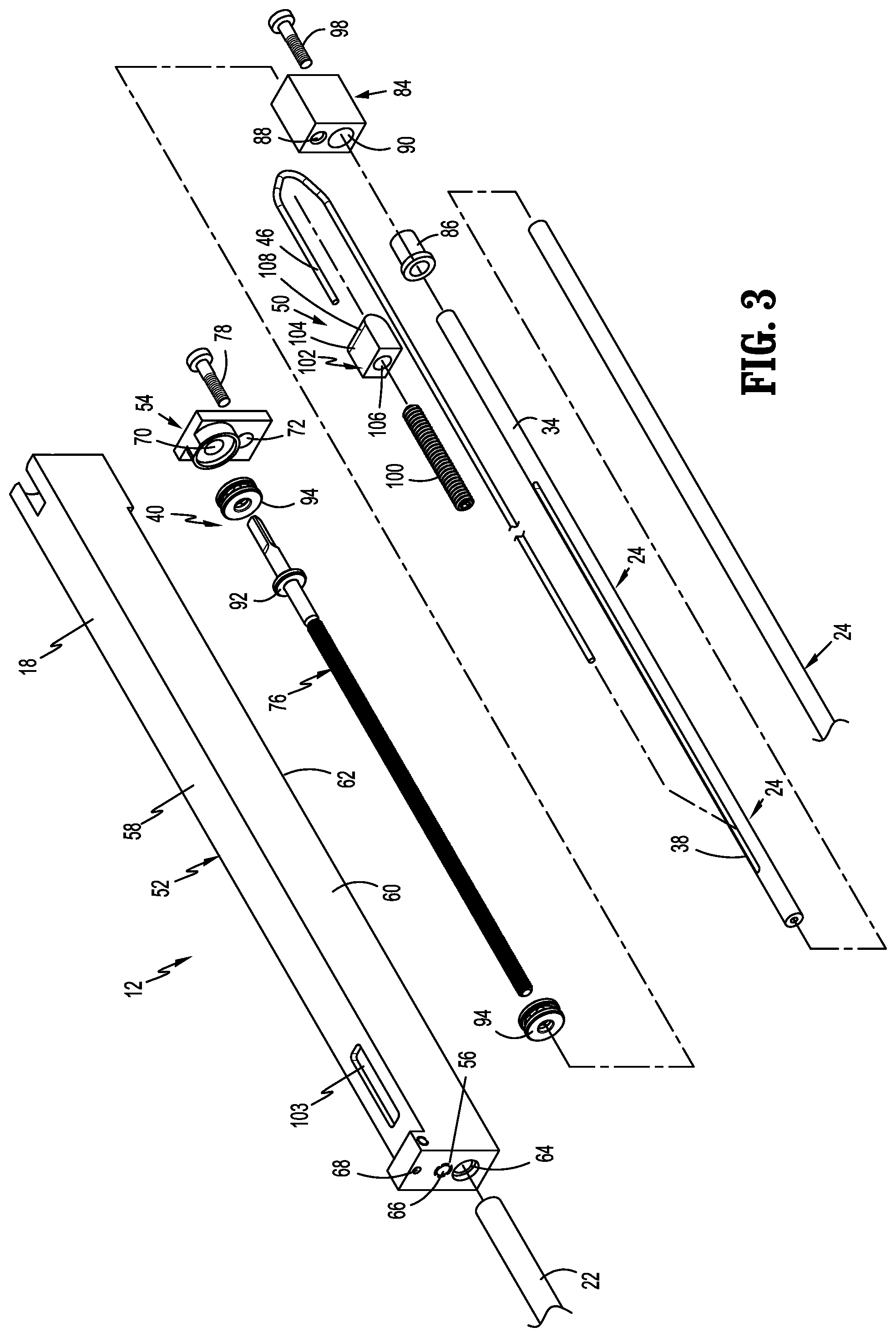 Patent US11779335 Figure 3 – Surgical stapling device with flexible shaft
