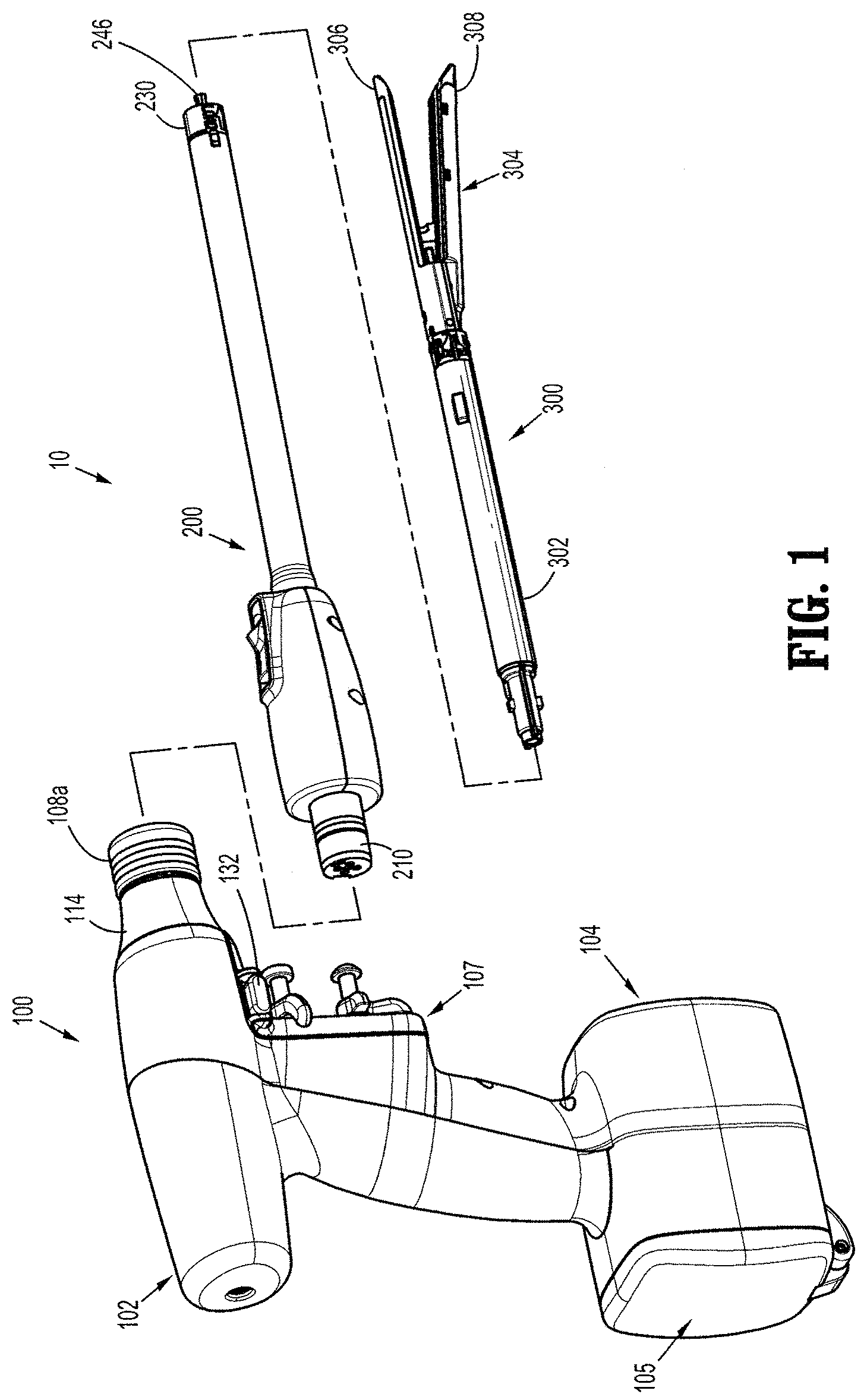 Patent US11779336 — Mechanisms for compensating for drivetrain failure in powered surgical instruments — Figure 1