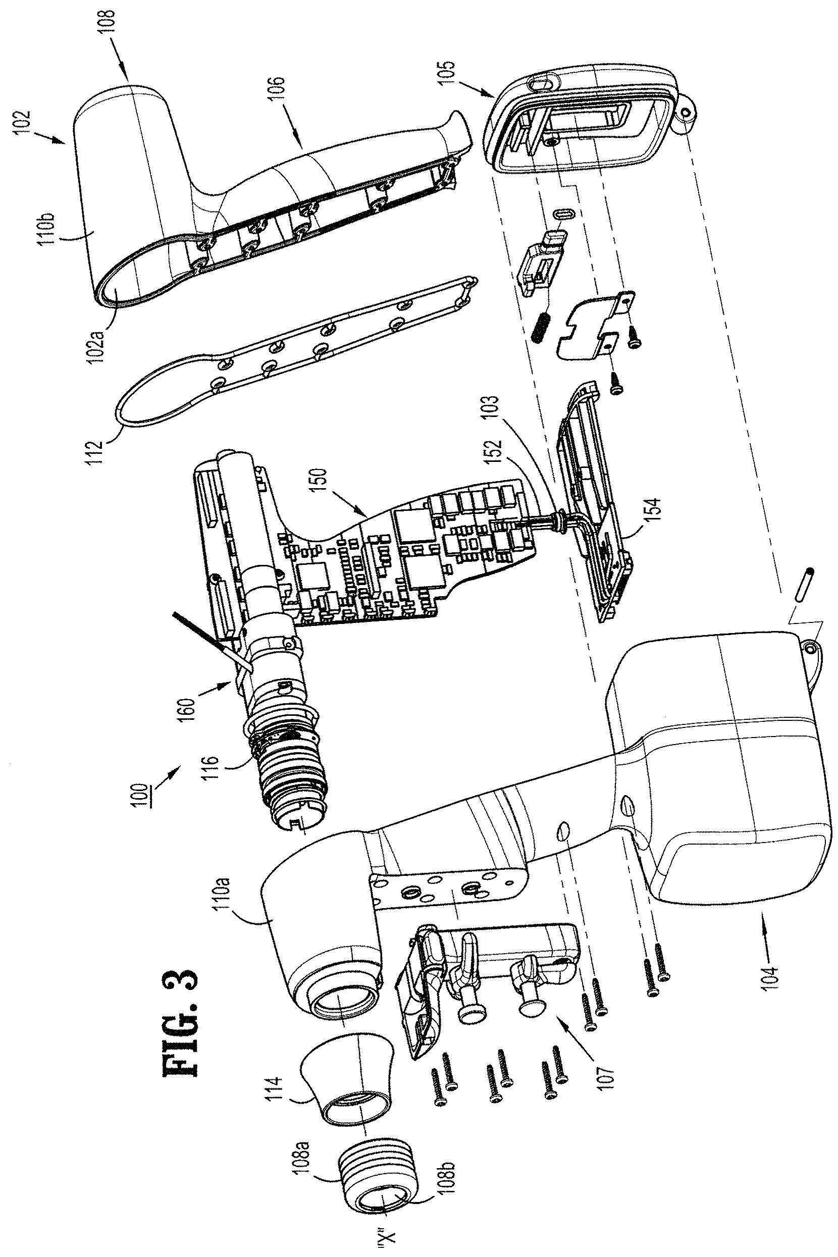 Patent US11779336 Figure 3 – Mechanisms for compensating for drivetrain failure in powered surgical instruments