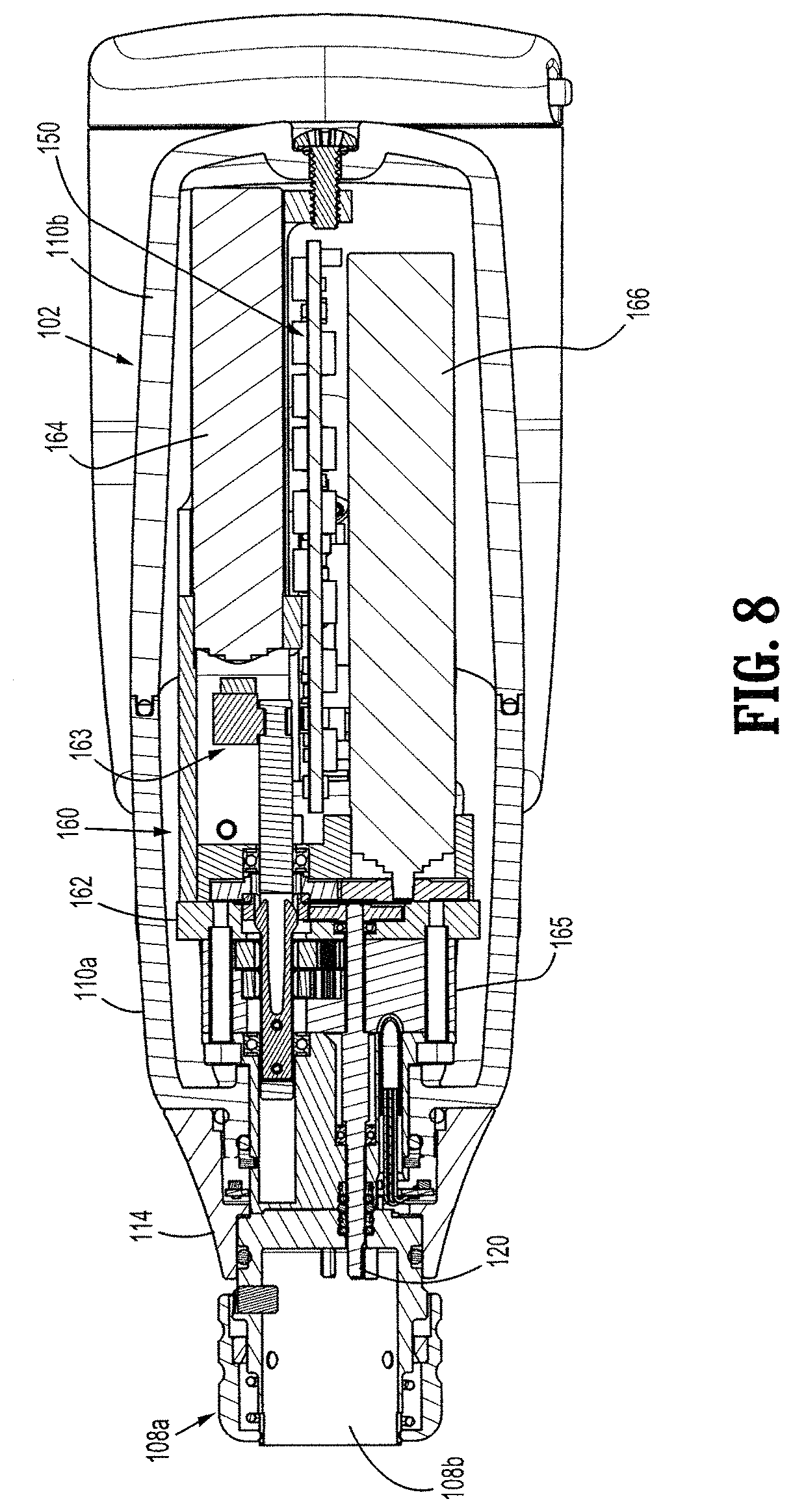 Patent US11779336 Figure 7 – Mechanisms for compensating for drivetrain failure in powered surgical instruments