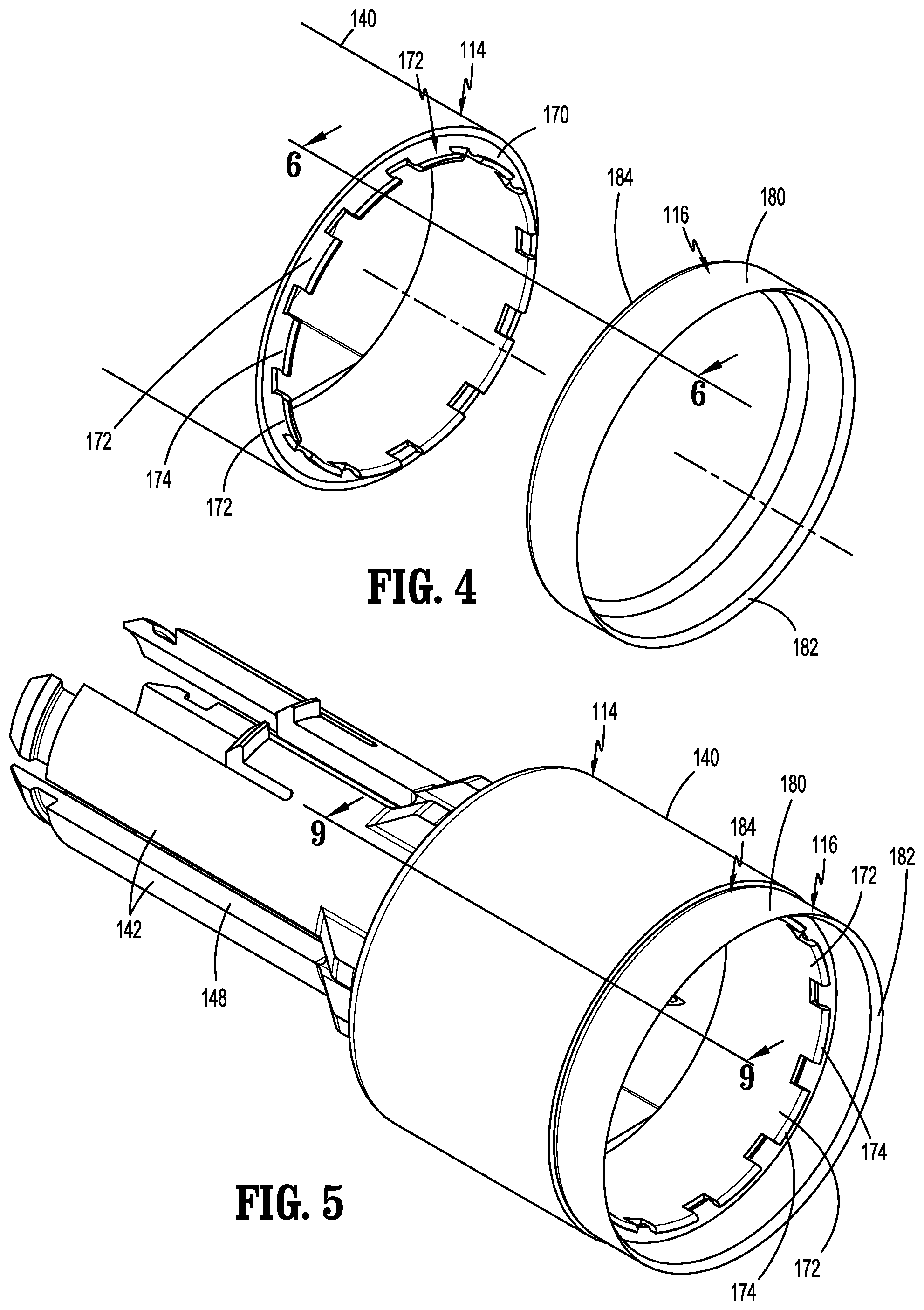 Patent US11779343 Figure 4 – Staple reload assembly with releasable knife