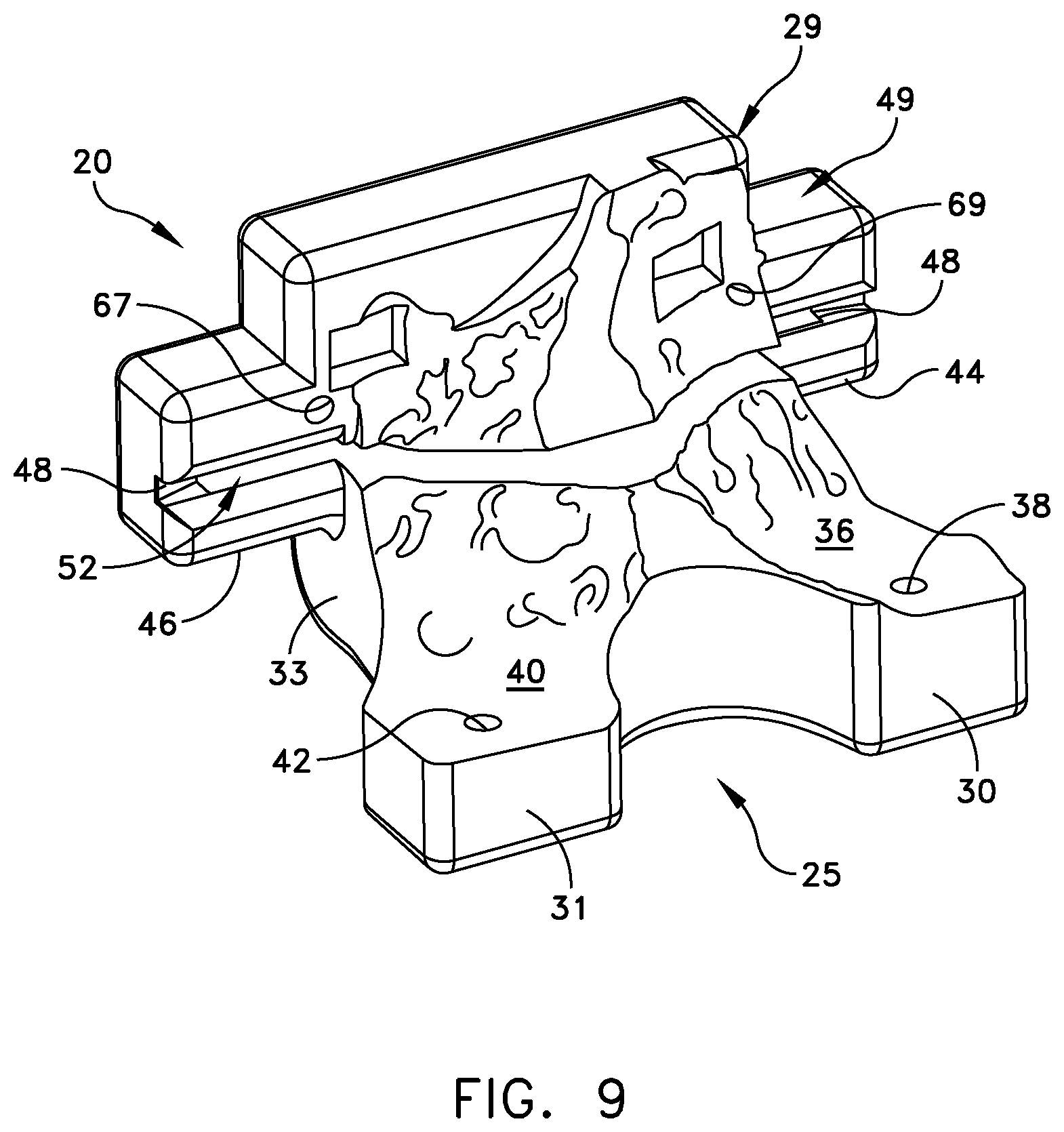 Patent US11779347 Figure 6 – System for forming a patient specific surgical guide mount