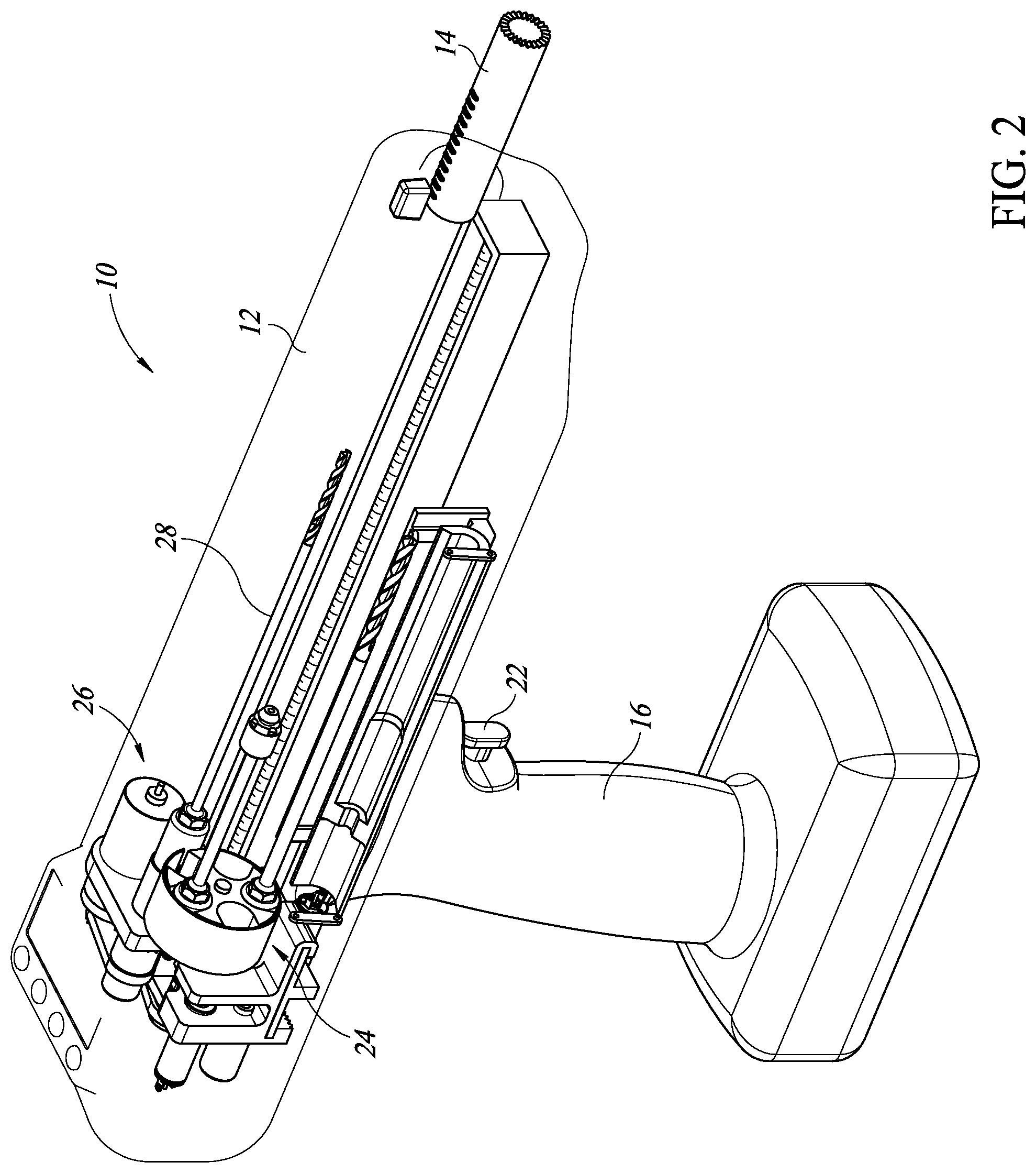Patent US11779348 Figure 2 – Medical drill and implant device and method of using the same