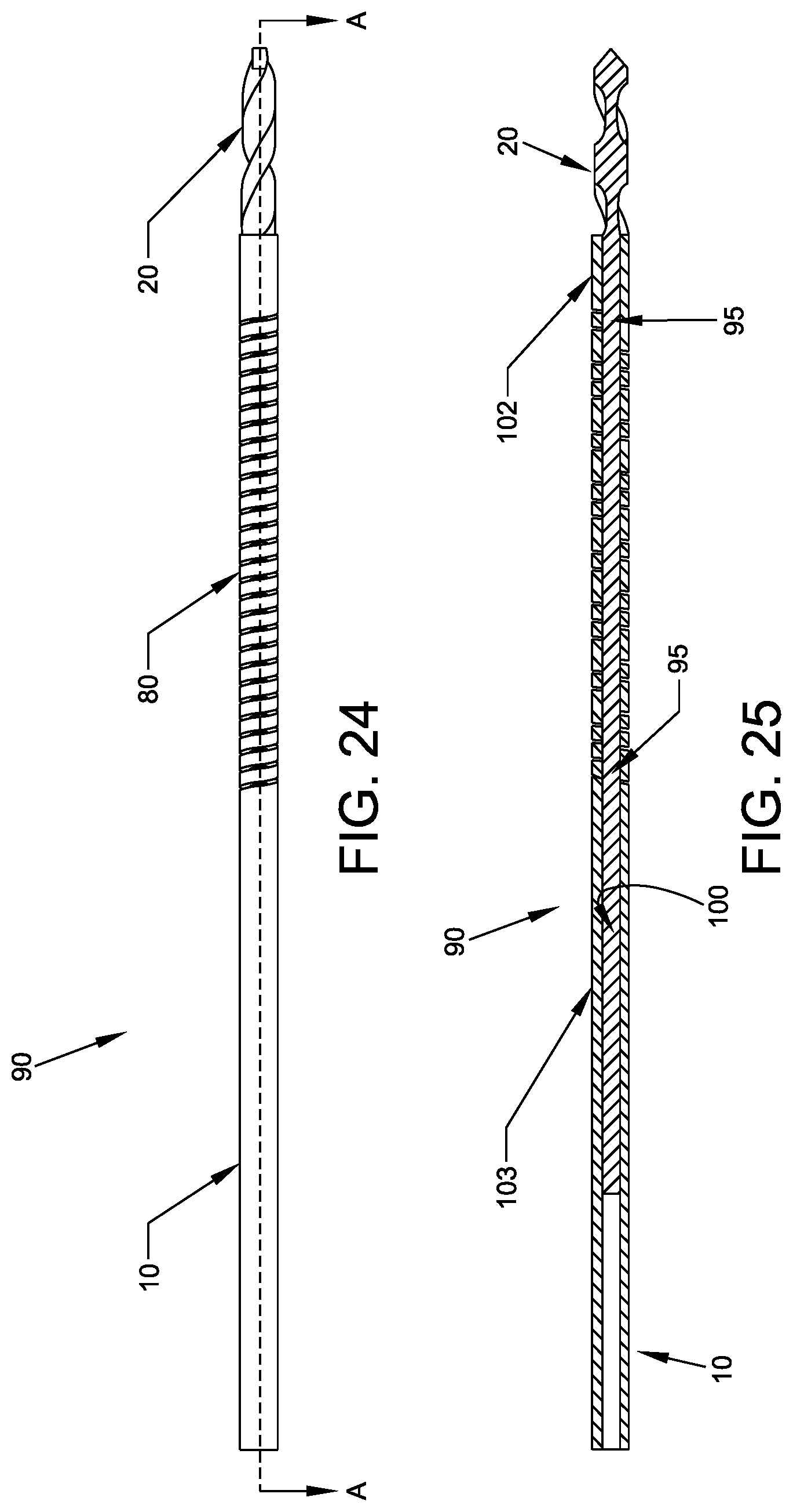 Patent US11779349 Figure 17 – Flexible drill bit and angled drill guide for use with the same