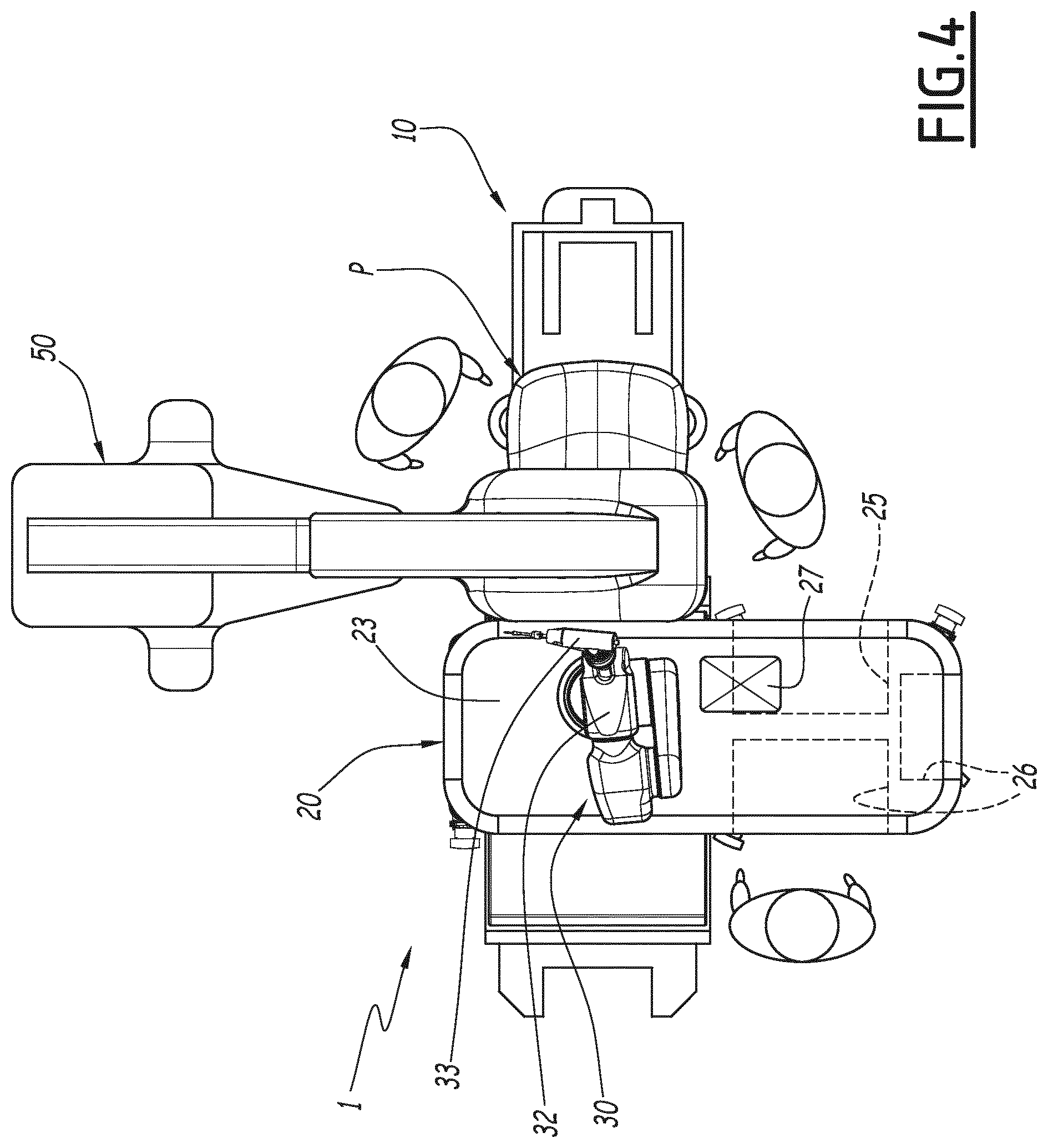 Patent US11779351 Figure 4 – Installation for robotic spine surgery