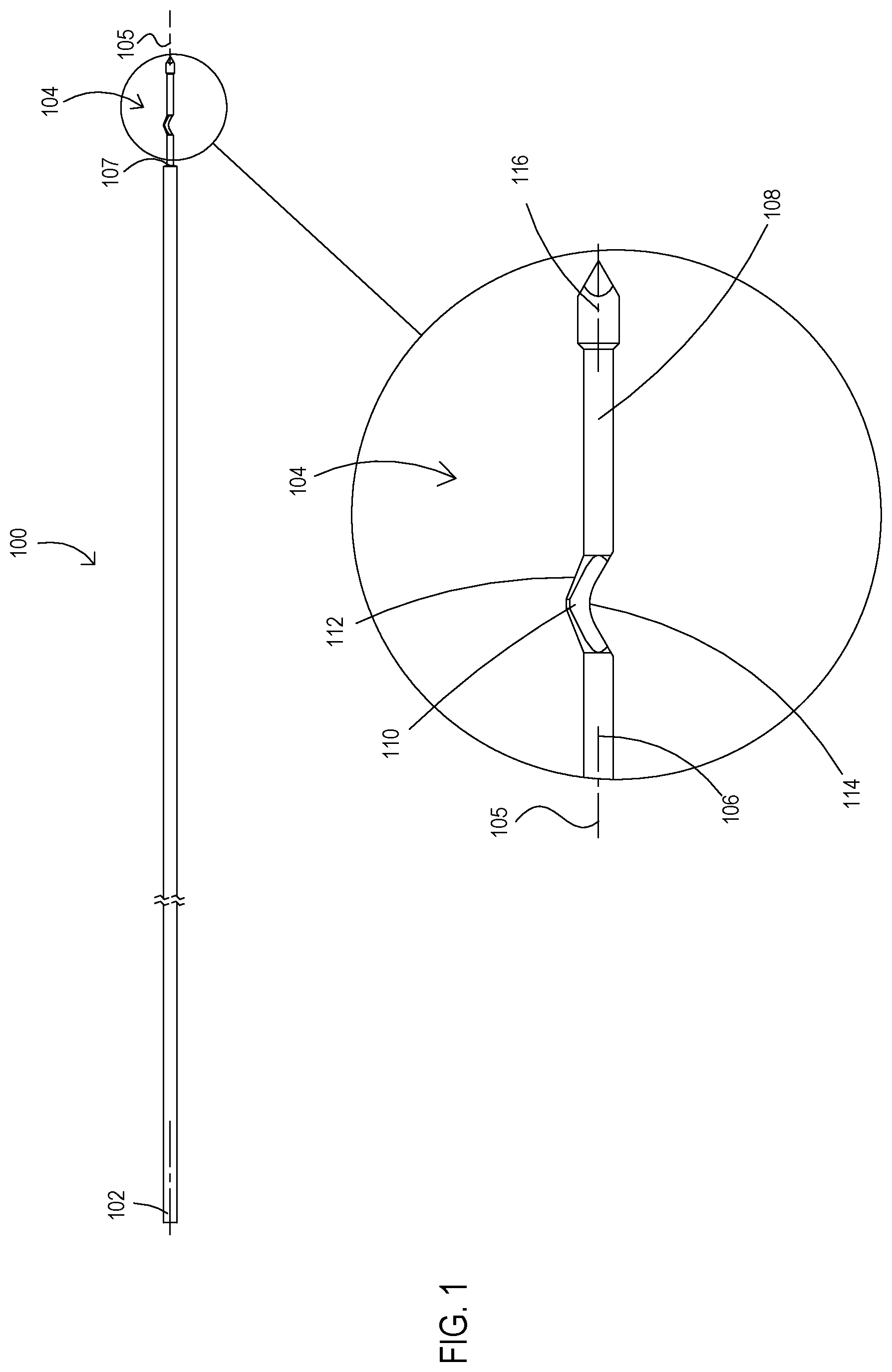 Patent US11779353 Figure 1 – Bone material removal device and a method for use thereof