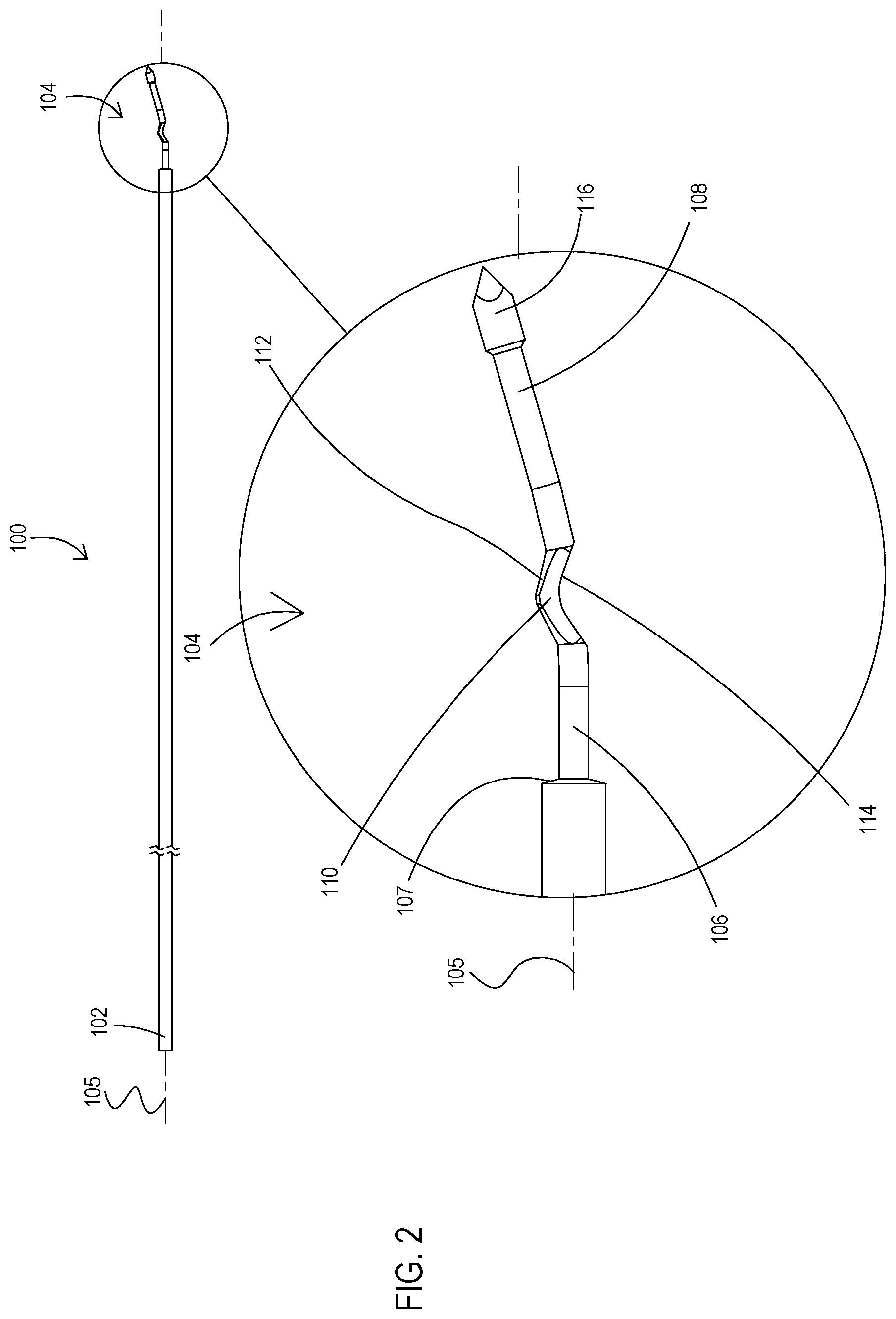 Patent US11779353 Figure 2 – Bone material removal device and a method for use thereof