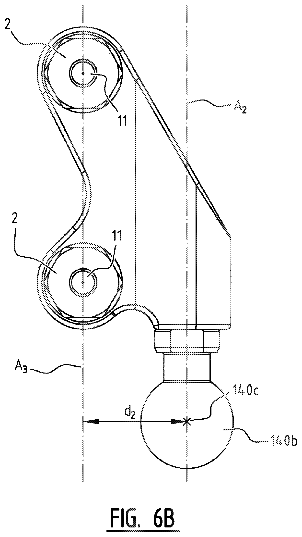 Patent US11779355 Figure 7 – System for connecting a connecting device, in particular a distractor, to a bone